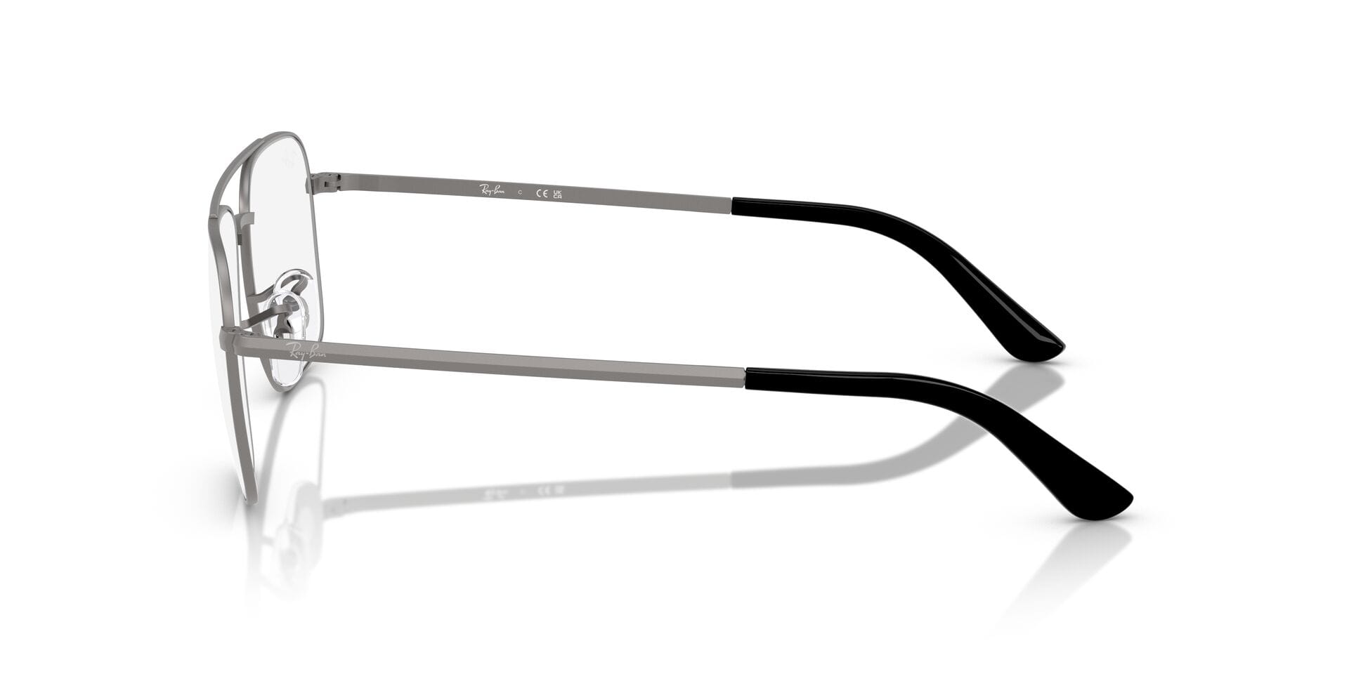 Rayban 0RX6531I Frame Gun Metal Male Full Metal Frame — view 3