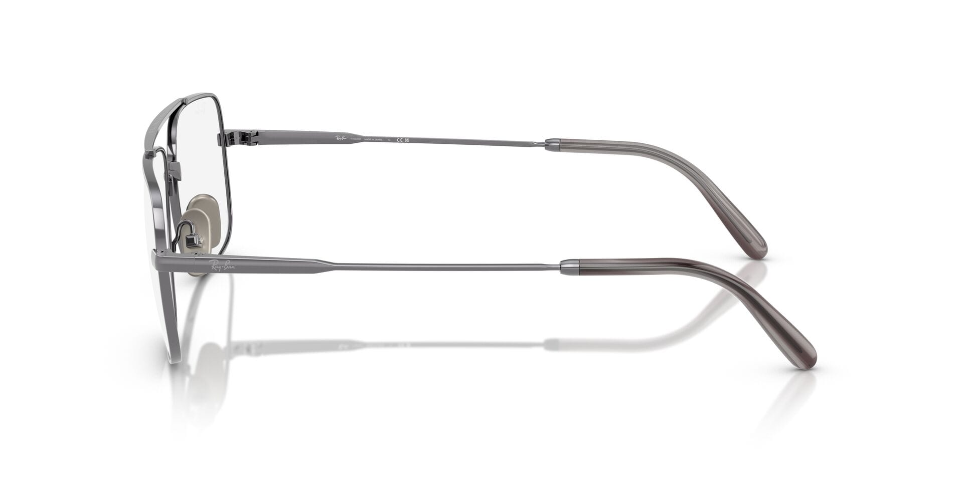 Rayban 0RX8797 Frame Gun Metal Male Full Titanium Frame — view 3