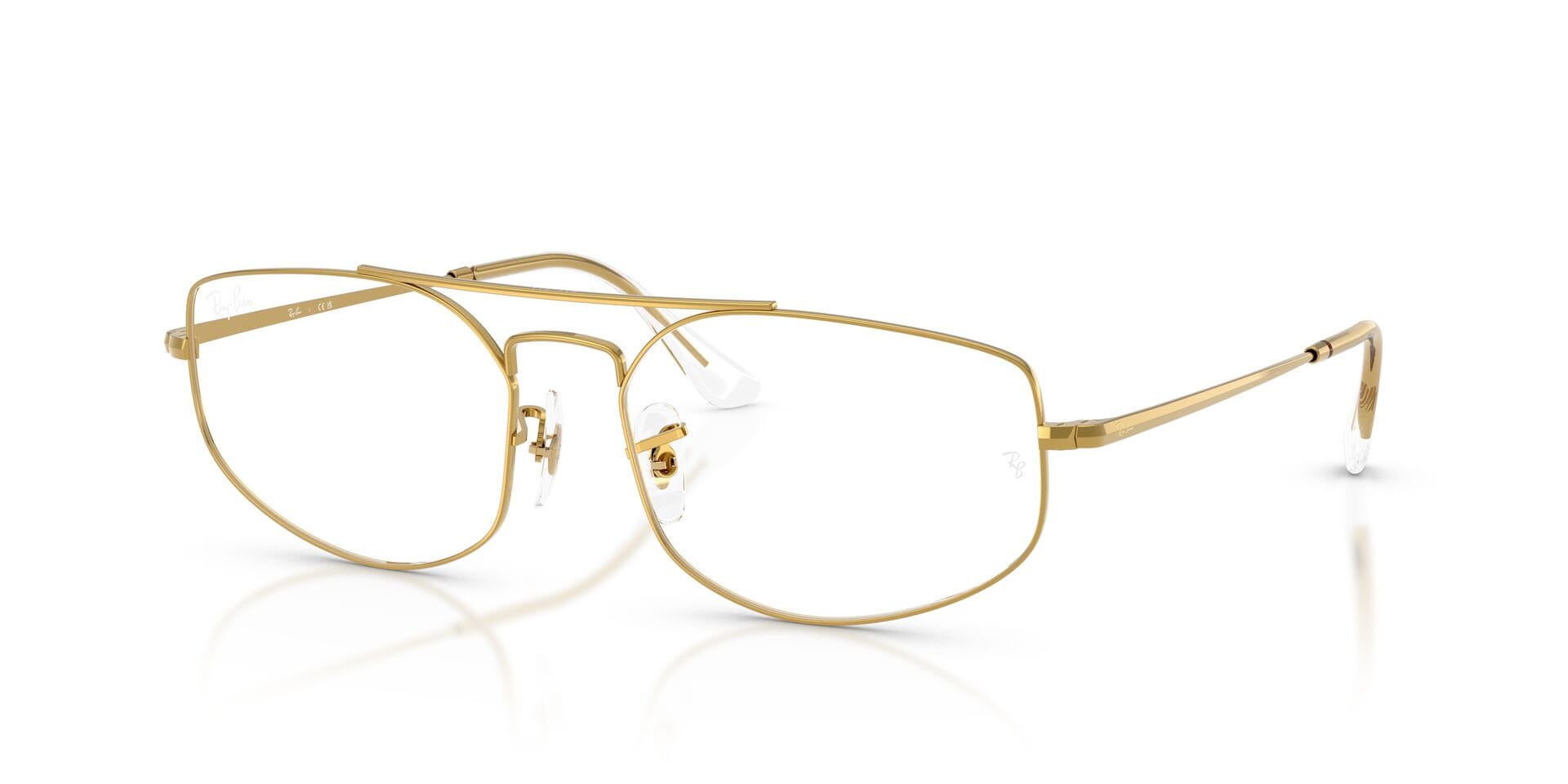 Rayban 0RX6545 Frame Gold Unisex Full Metal — Gold frame