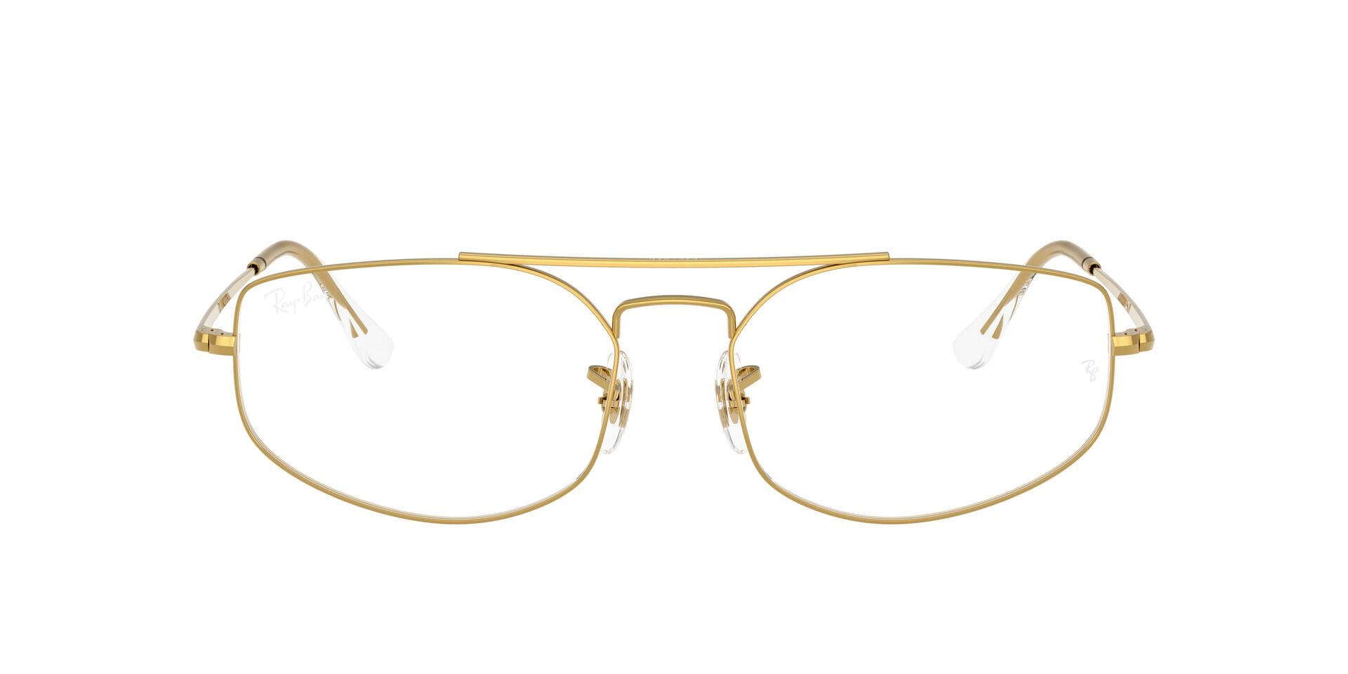 Rayban 0RX6545 Frame Gold Unisex Full Metal Frame — Gold frame — view 2