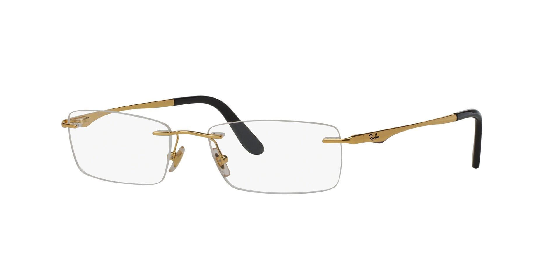 Rayban 0RX6303I Frame Gold Unisex RimLess Metal — Gold frame