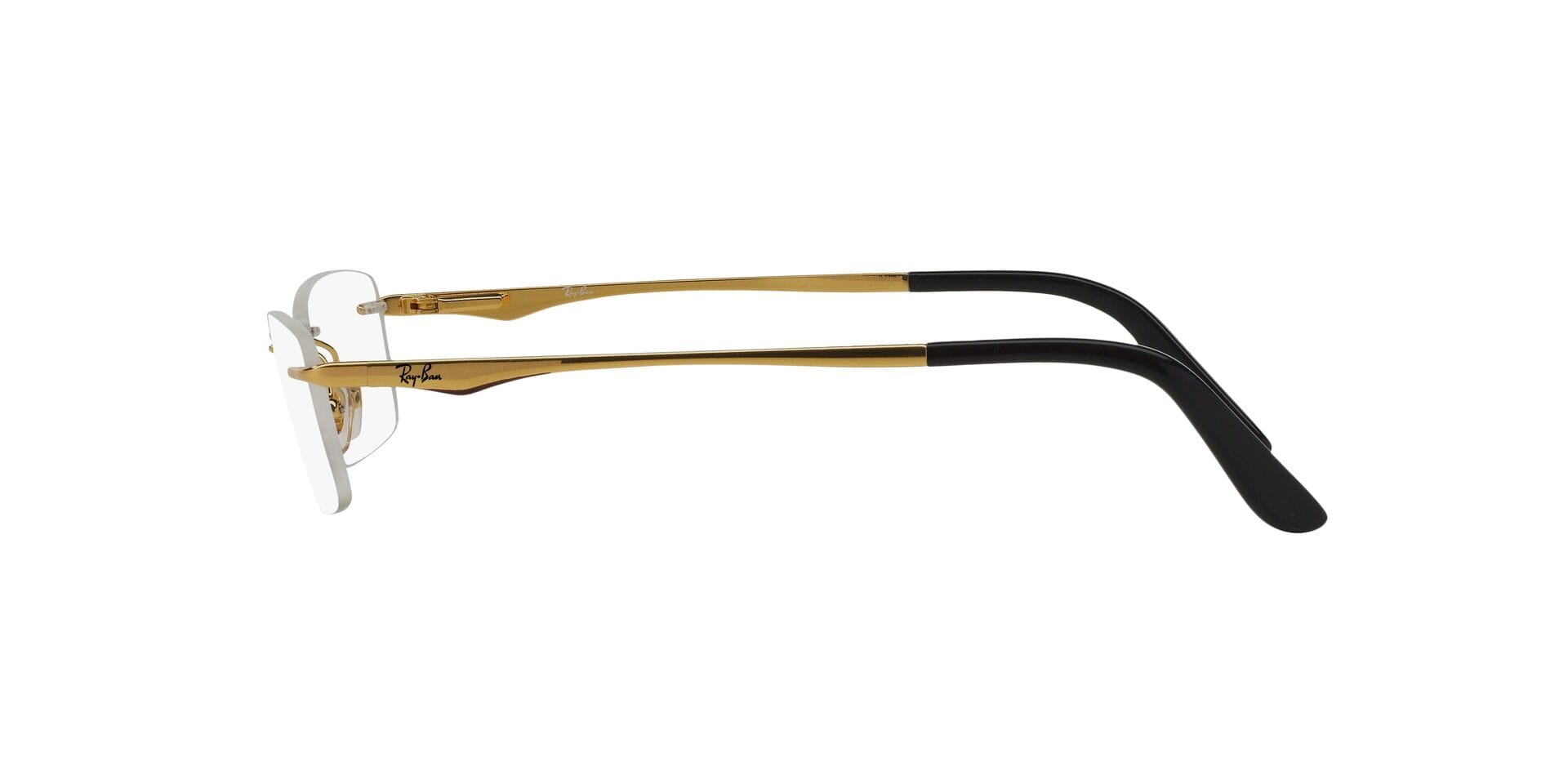 Rayban 0RX6303I Frame Gold Unisex RimLess Metal Frame — Gold frame — view 3