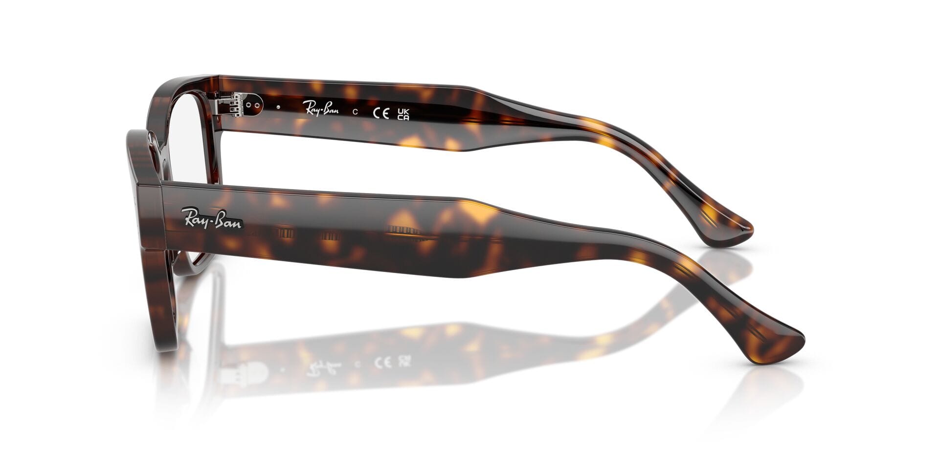 Rayban 0RB7256 Frame Havana Unisex Full Shell Frame — Havana frame — view 4