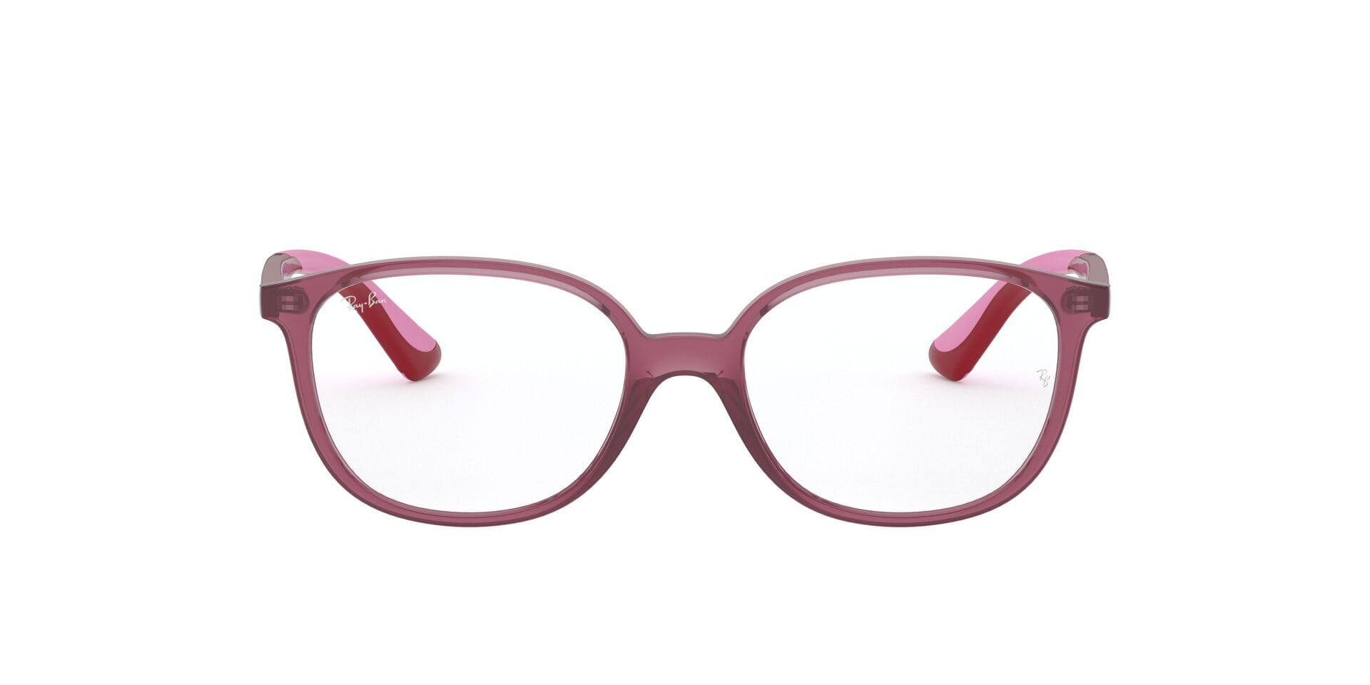 Rayban Junior 0RY1598 Frame Transparent Red Unisex Full Shel Frame — Transparent Red frame — alternate view