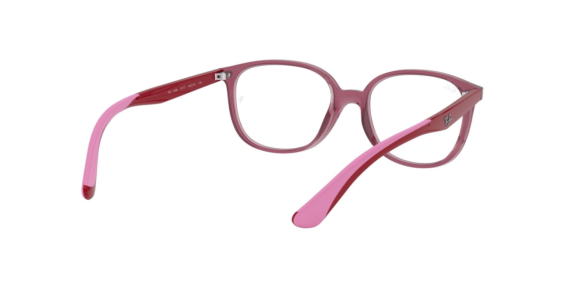 Rayban Junior 0RY1598 Frame Transparent Red Unisex Full Shel Frame — Transparent Red frame — view 8