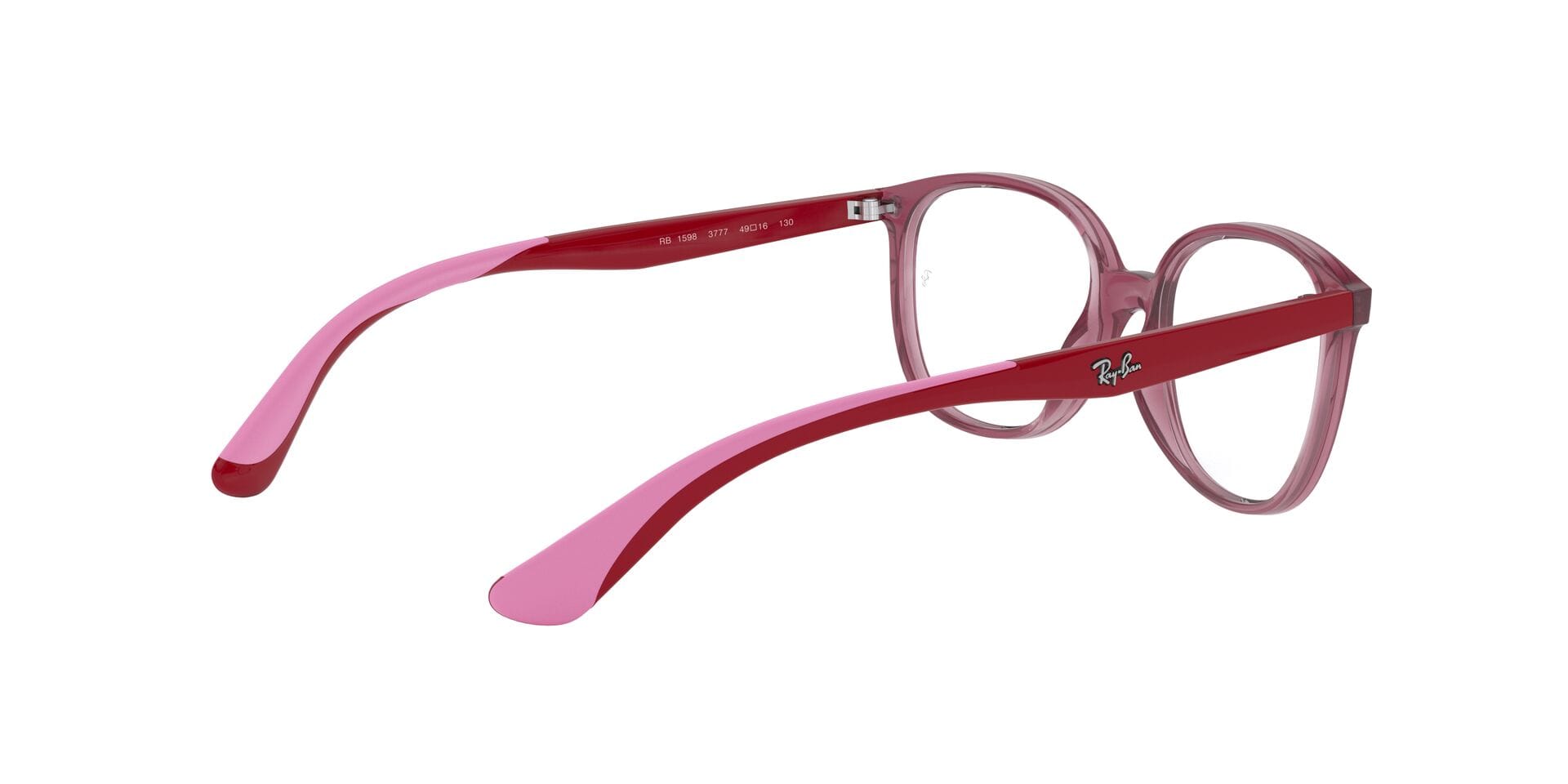 Rayban Junior 0RY1598 Frame Transparent Red Unisex Full Shel Frame — Transparent Red frame — view 9