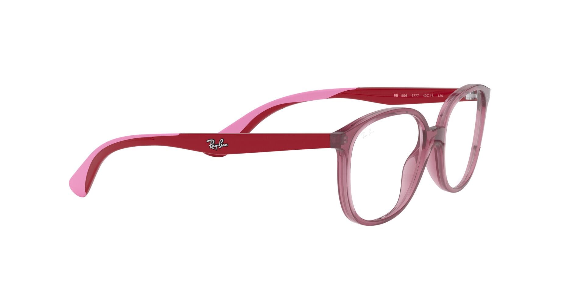 Rayban Junior 0RY1598 Frame Transparent Red Unisex Full Shel Frame — Transparent Red frame — view 11