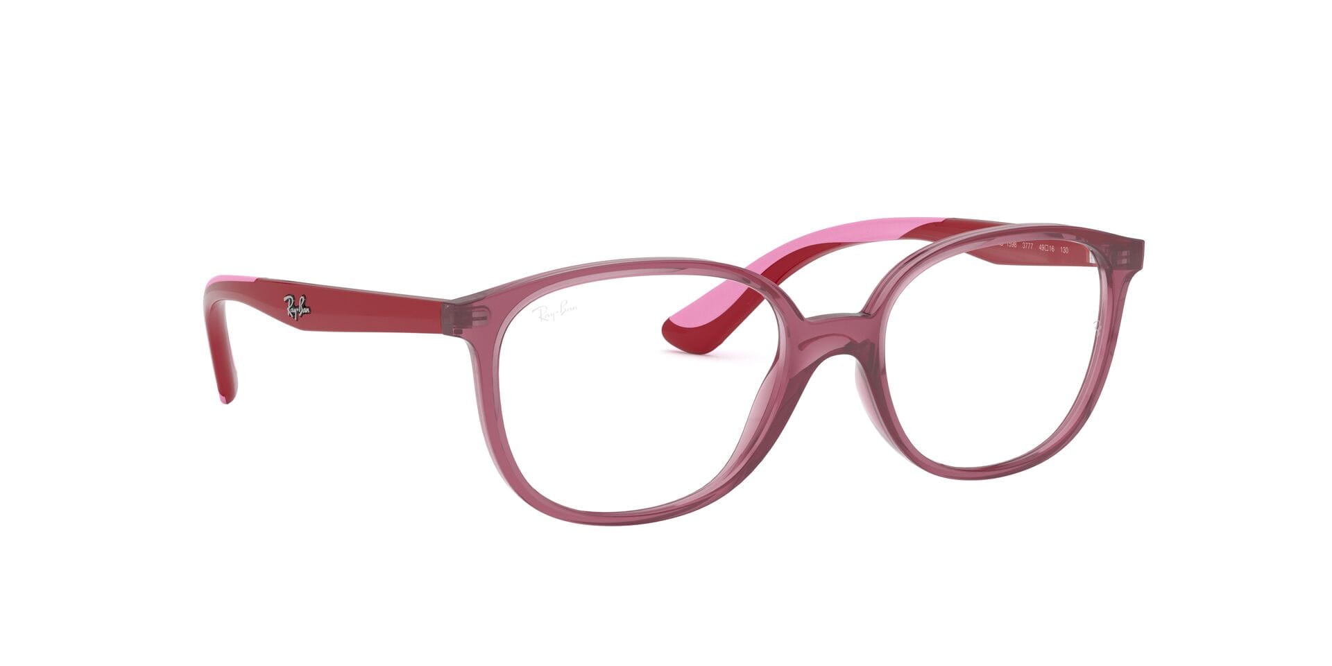 Rayban Junior 0RY1598 Frame Transparent Red Unisex Full Shel Frame — Transparent Red frame — view 12