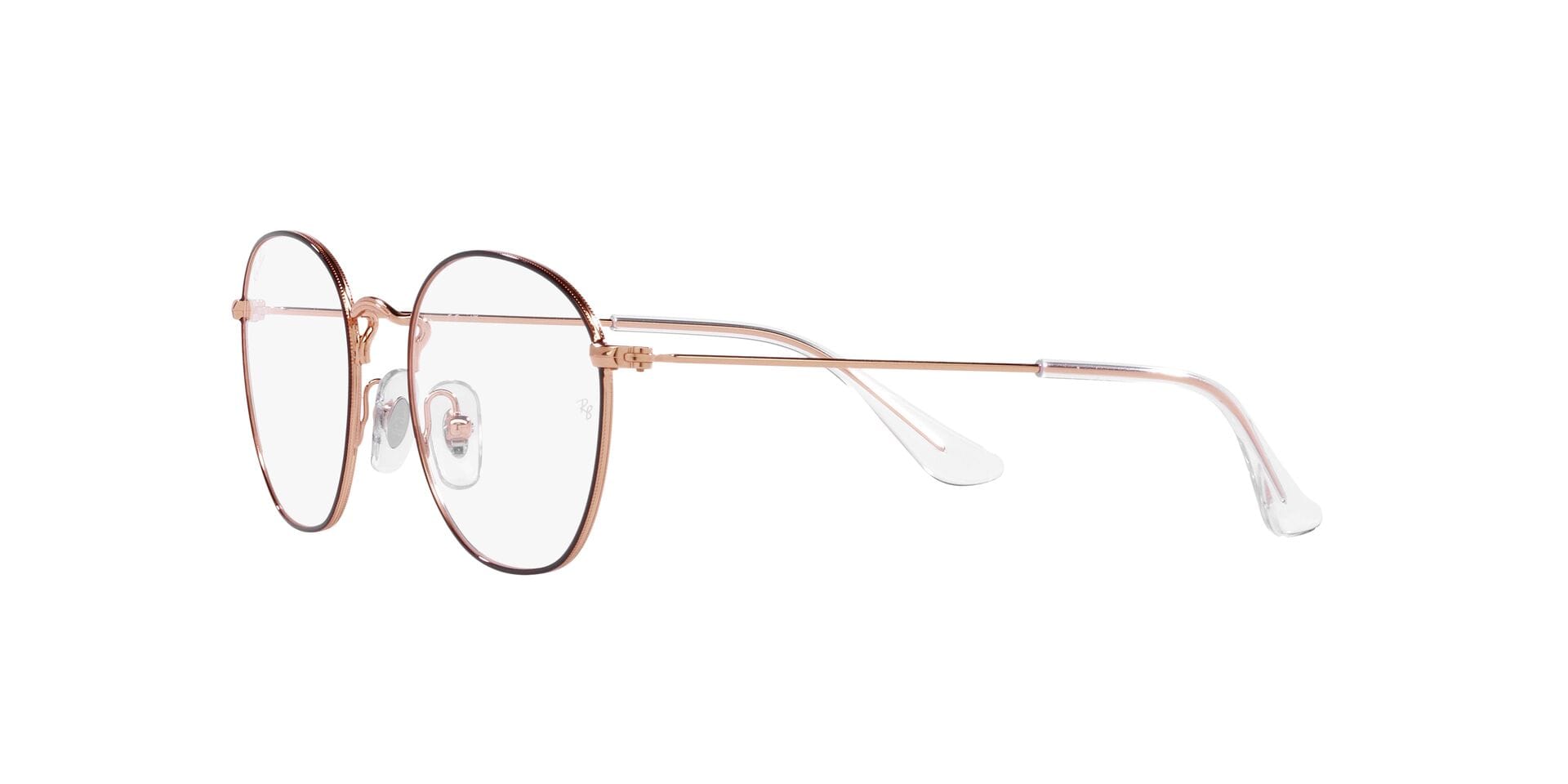 Rayban Junior 0RY9572V Frame Brown Unisex Full Metal Frame — Brown frame — view 3
