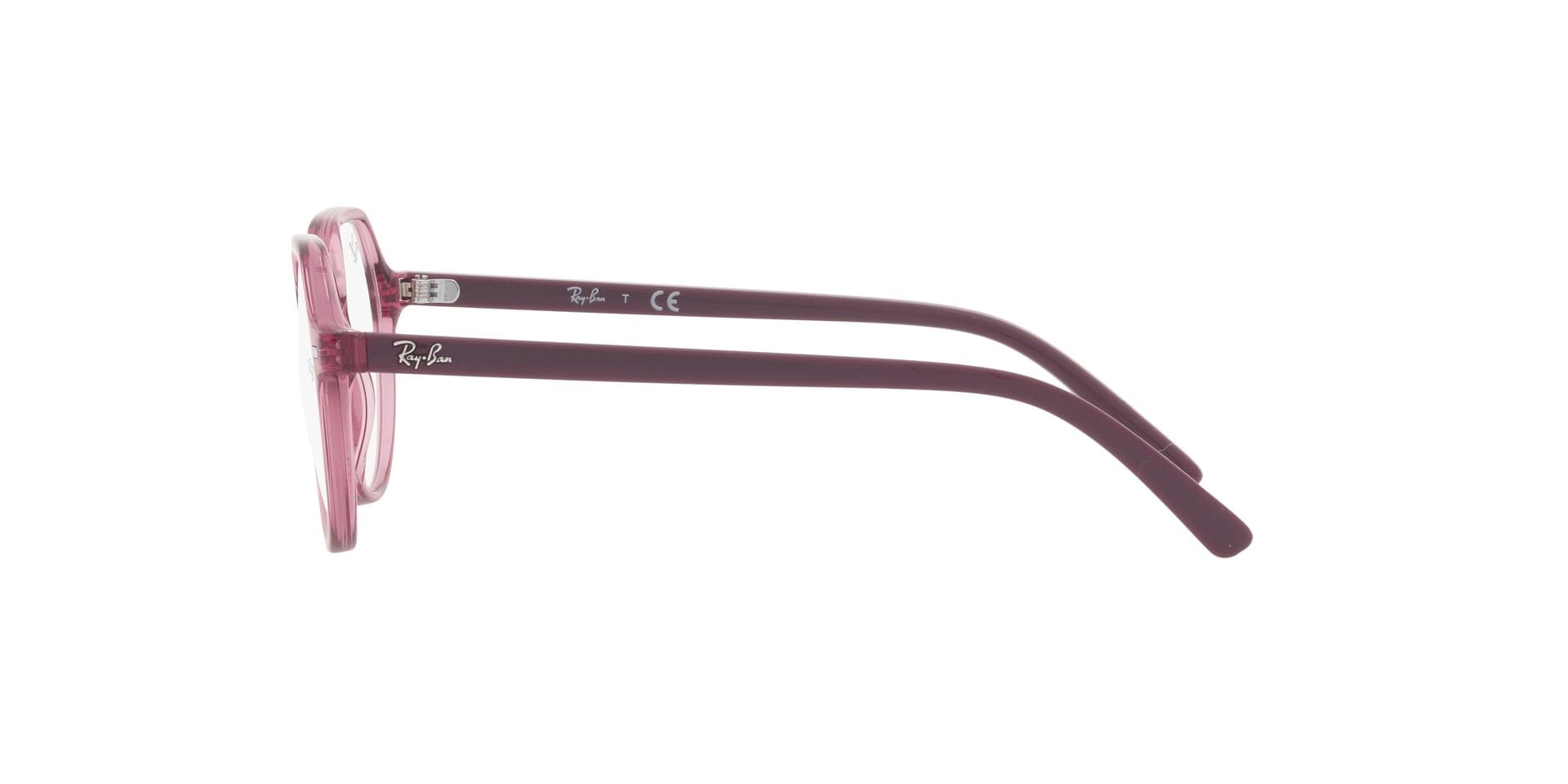 Rayban Junior 0RY9095V Frame Transparent Pink Unisex Full Sh Frame — Transparent Pink frame — view 4