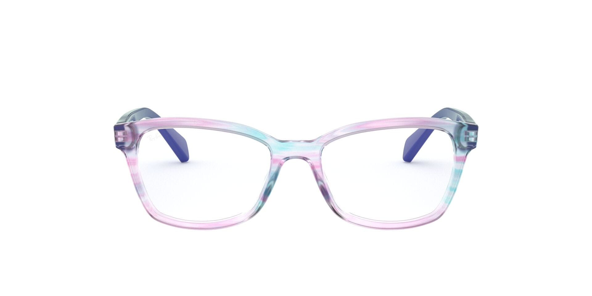 Rayban 0RB1591 Frame Transparent Violet Female Full Shell — Transparent Violet frame