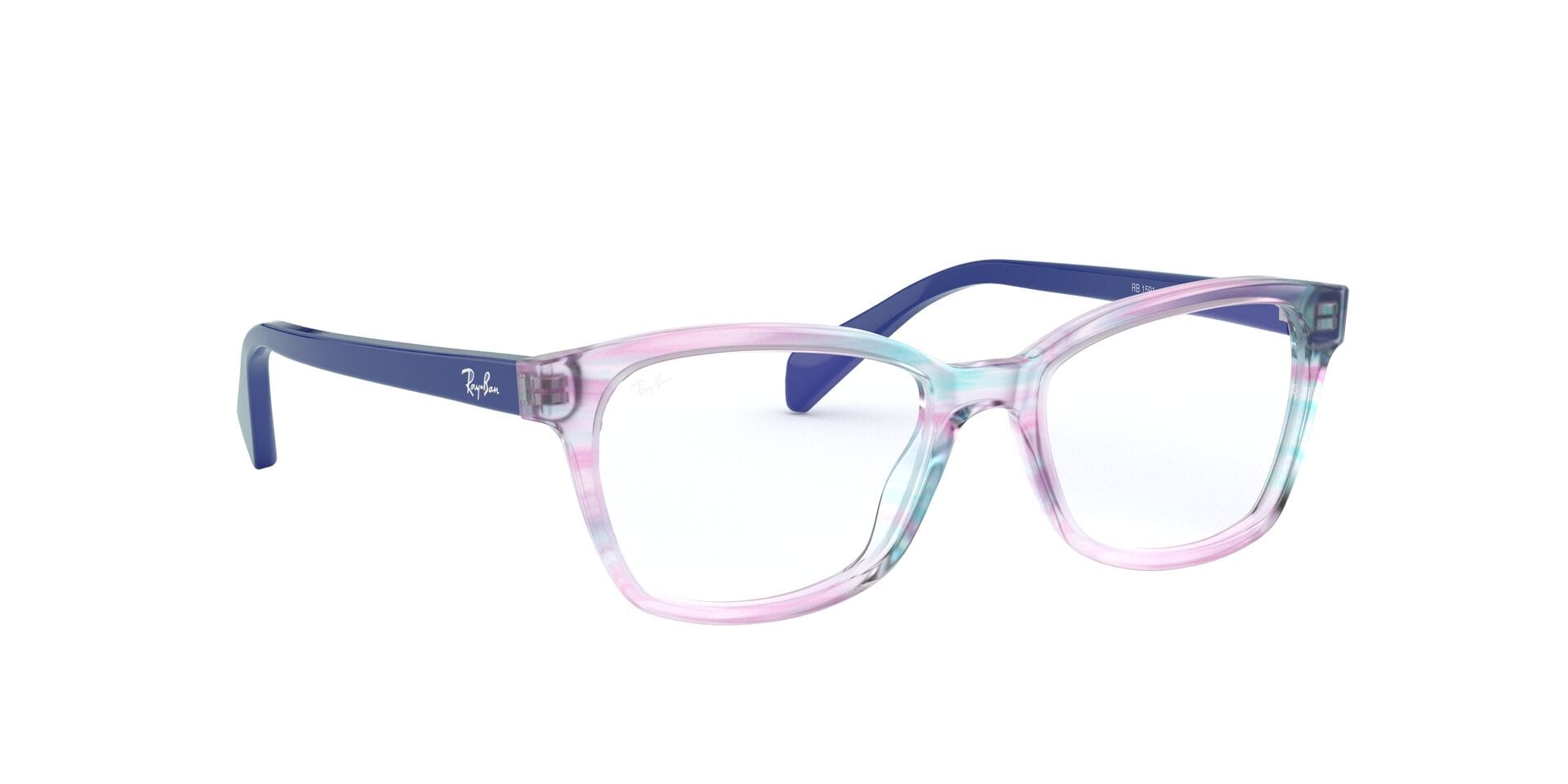 Rayban 0RB1591 Frame Transparent Violet Female Full Shell Frame — Transparent Violet frame — view 24