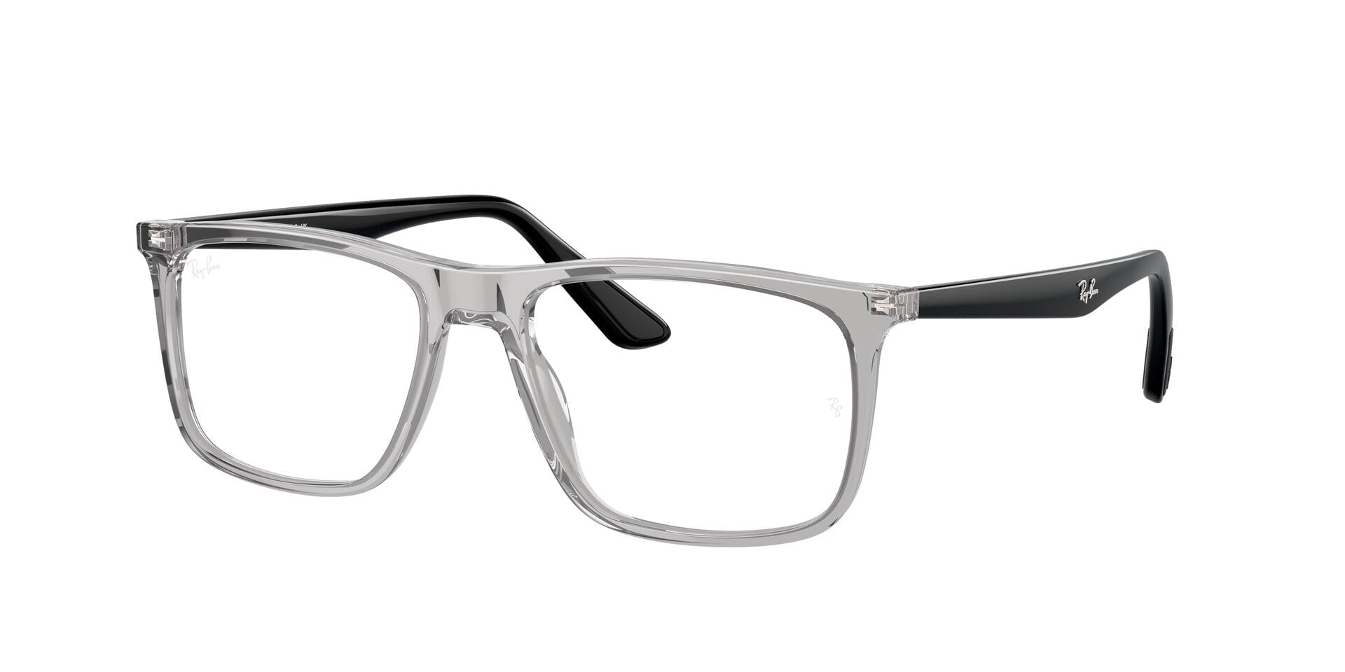 Rayban 0RX5389I Frame Transparent Grey Male Full Shell — Transparent Grey frame