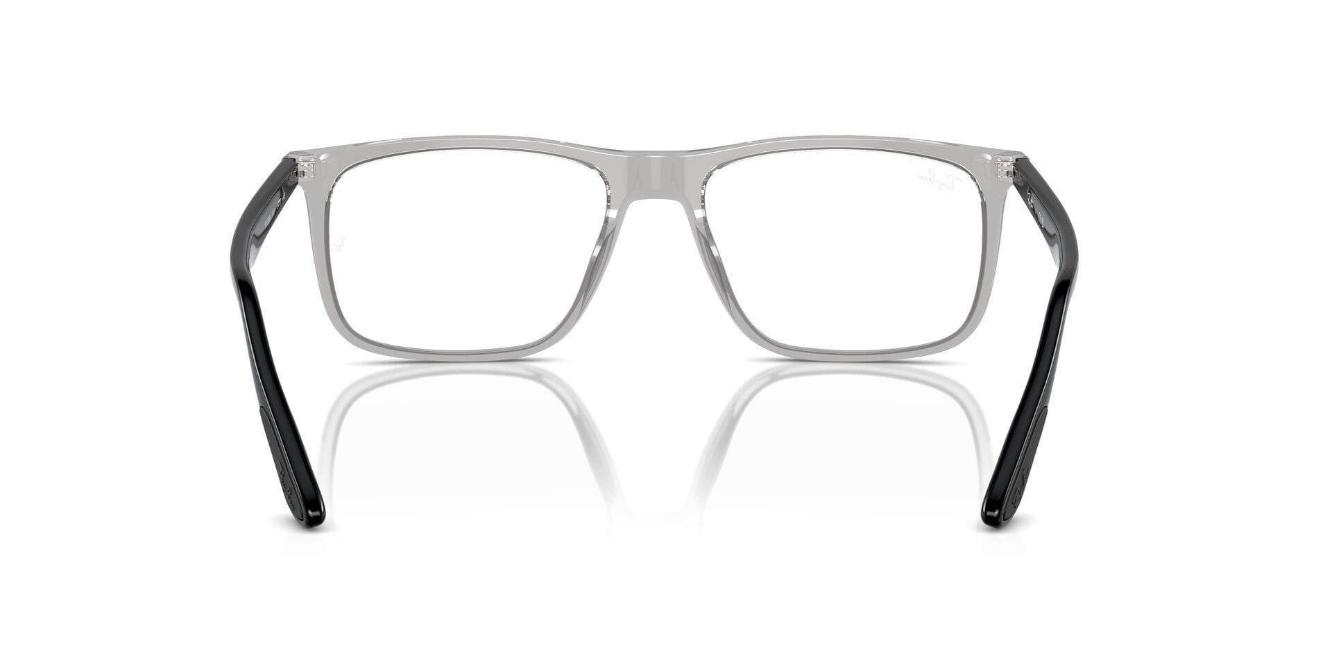 Rayban 0RX5389I Frame Transparent Grey Male Full Shell Frame — Transparent Grey frame — view 2