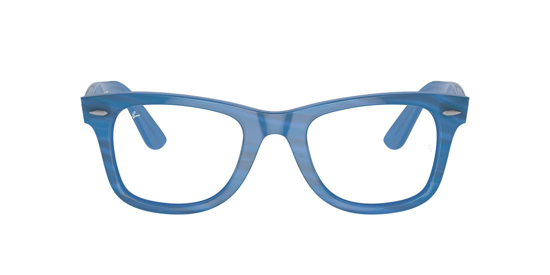 Rayban 0RX4340V Frame Transparent Blue Unisex Full Shell Frame — Transparent Blue frame — view 2