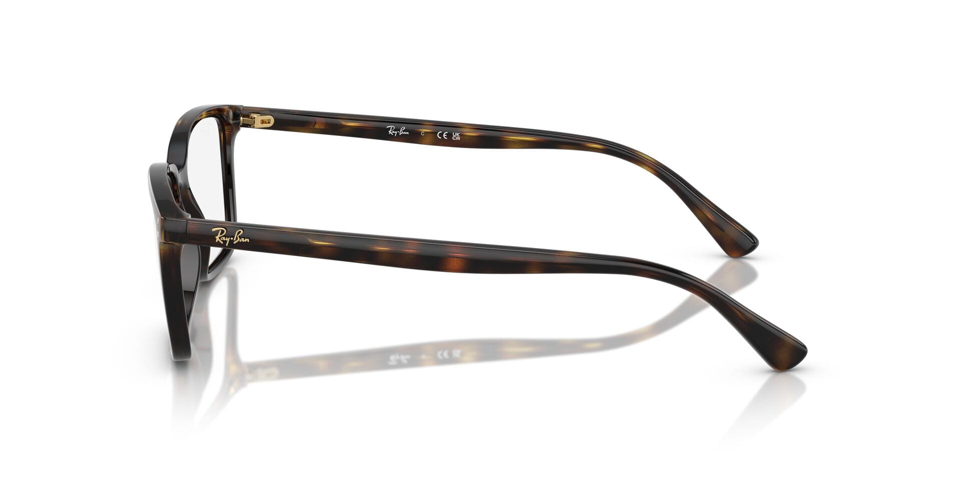 Rayban 0RX7249I Frame Havana Male Full Shell Frame — Havana frame — view 3