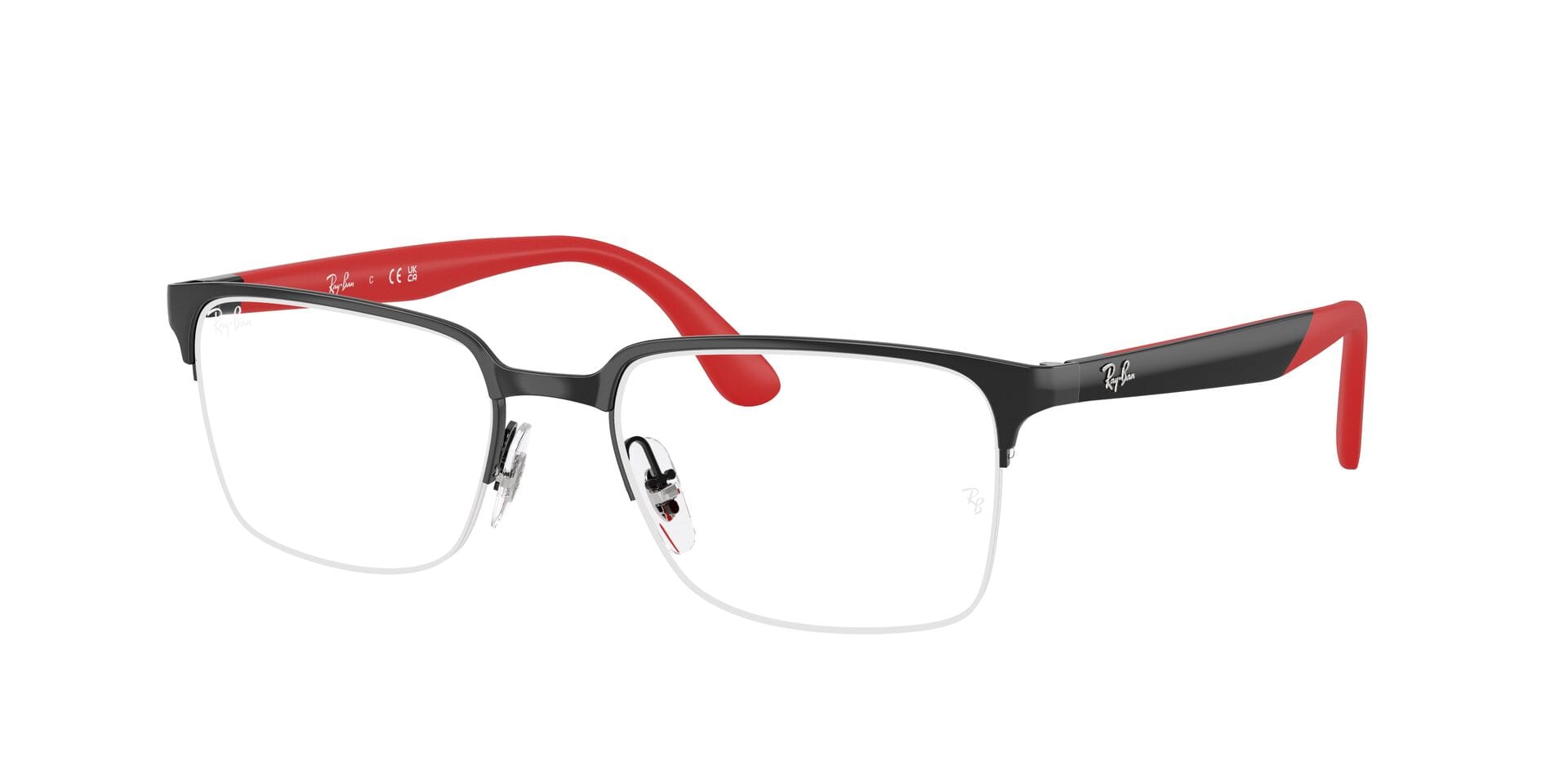 Rayban 0RX6540I Frame Black Unisex Supra Metal Frame — Black frame — view 3