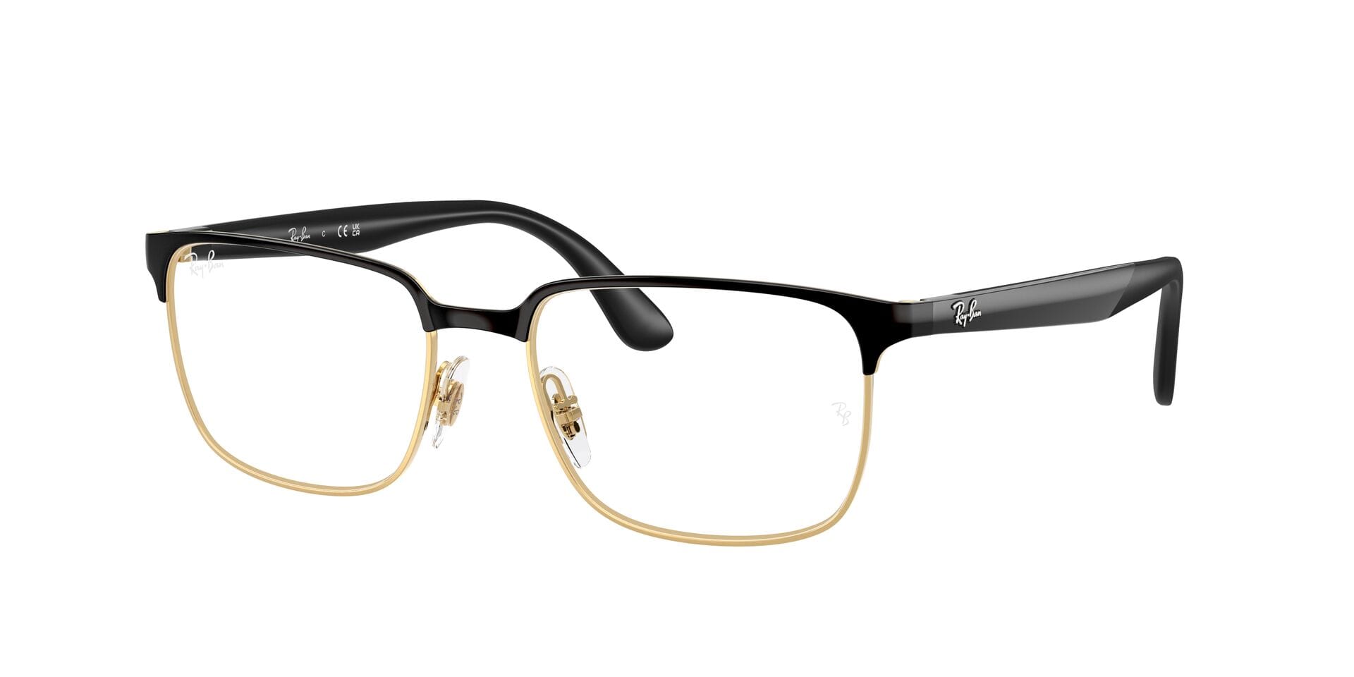 Rayban 0RX6542I Frame Black Unisex Full Metal Frame — Black frame — view 3