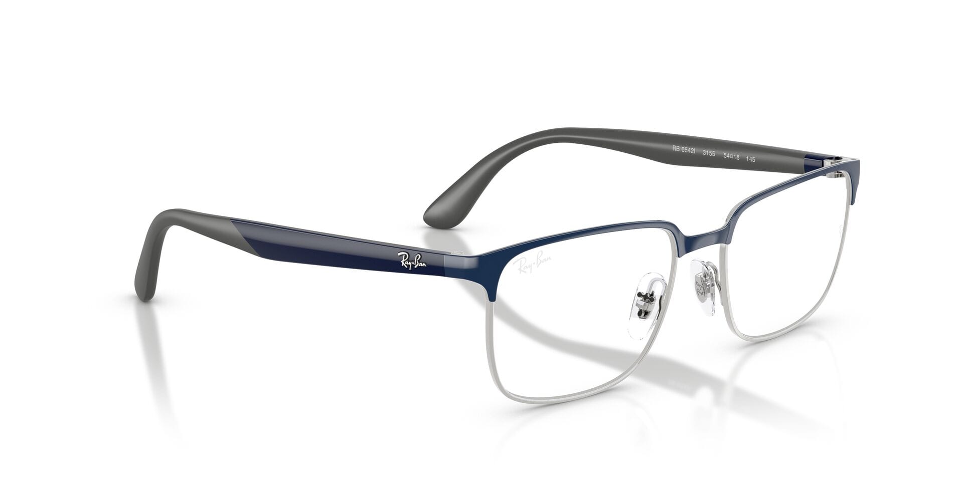 Rayban 0RX6542I Frame Blue Unisex Full Metal Frame — Blue frame — view 8