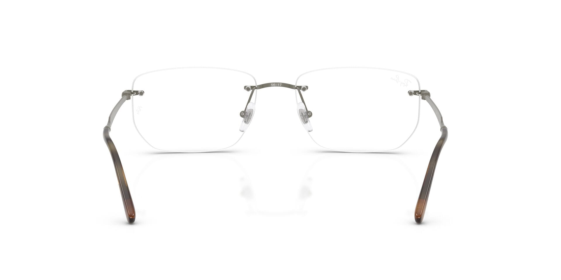Rayban 0RX3768V Frame Grey Unisex RimLess - Frame — Grey frame — view 2