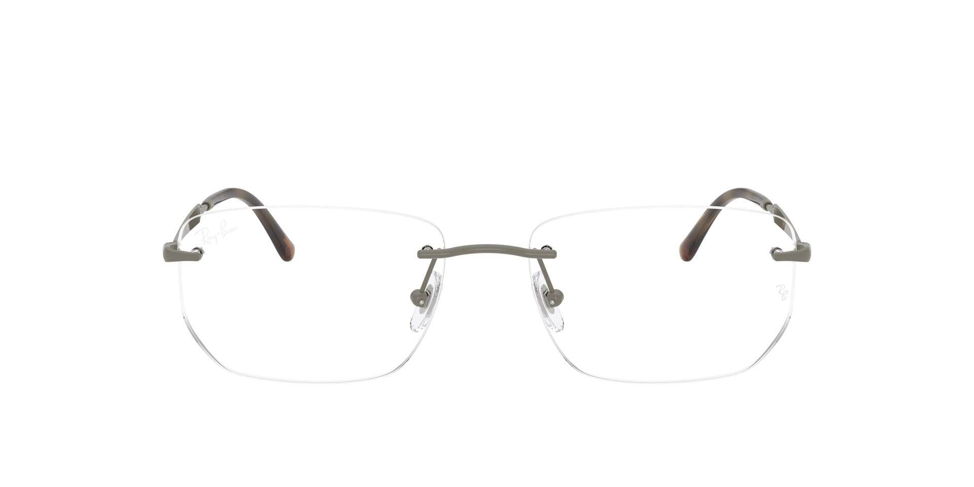 Rayban 0RX3768V Frame Grey Unisex RimLess - — Grey frame