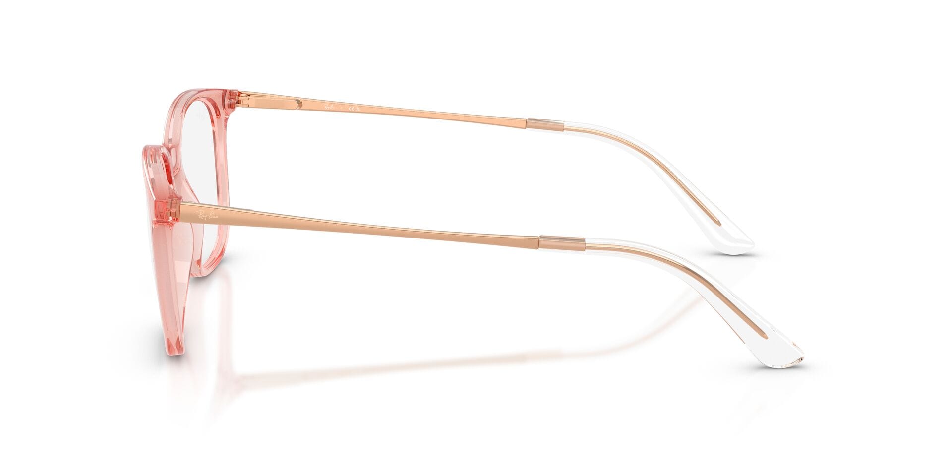 Rayban 0RX7263I Frame Light Brown Unisex Full Metal Frame — Light Brown frame — view 5