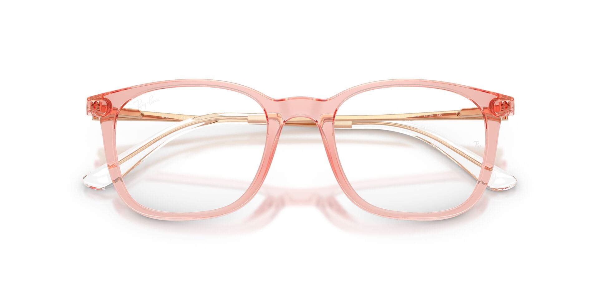 Rayban 0RX7263I Frame Light Brown Unisex Full Metal Frame — Light Brown frame — view 7