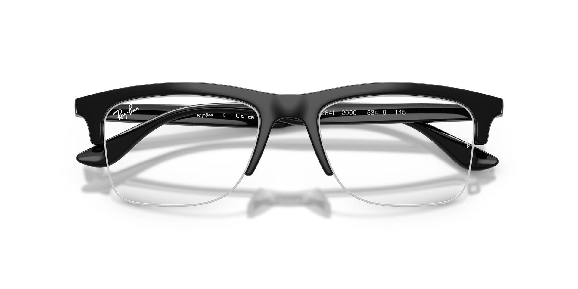Rayban 0RX7264I Frame Black Unisex Supra Shell Frame — Black frame — view 7