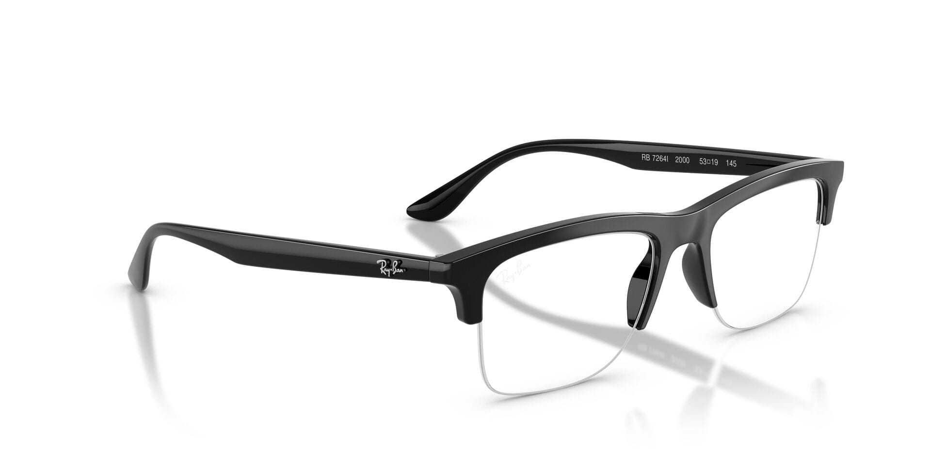 Rayban 0RX7264I Frame Black Unisex Supra Shell Frame — Black frame — view 8