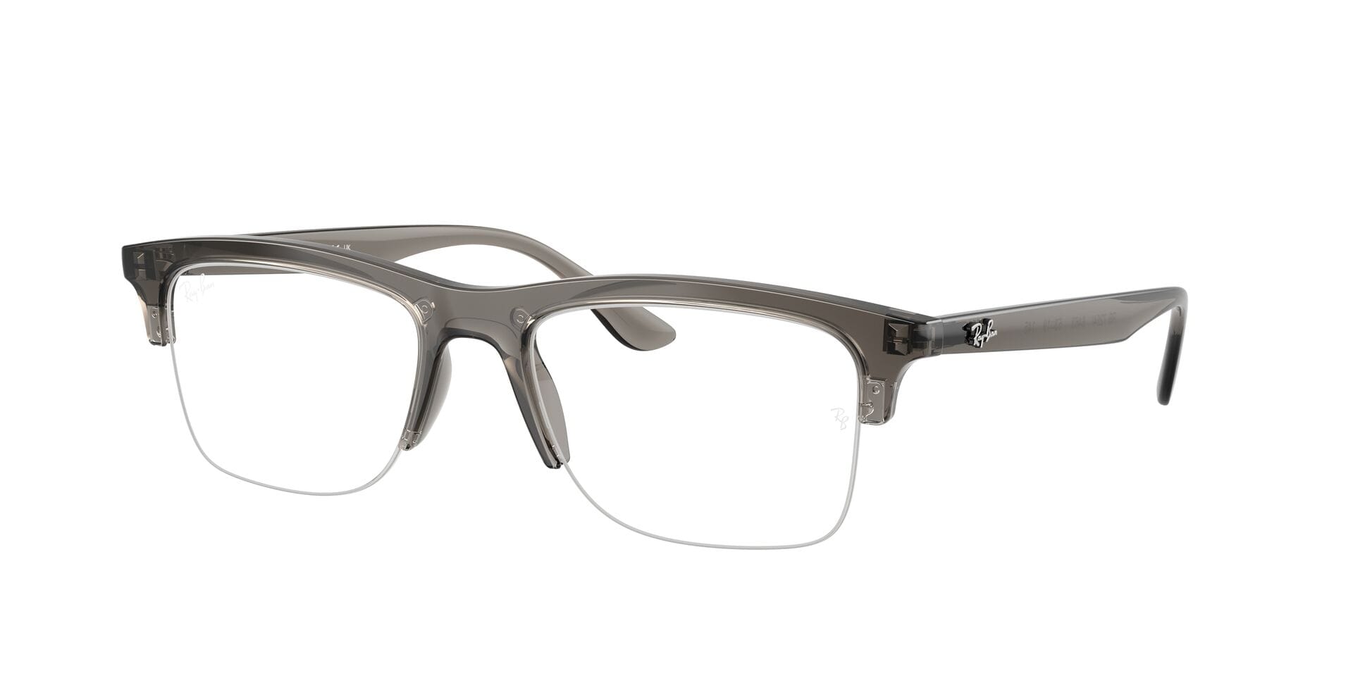 Rayban 0RX7264I Frame Transparent Grey Unisex Supra Shell Frame — Transparent Grey frame — view 3