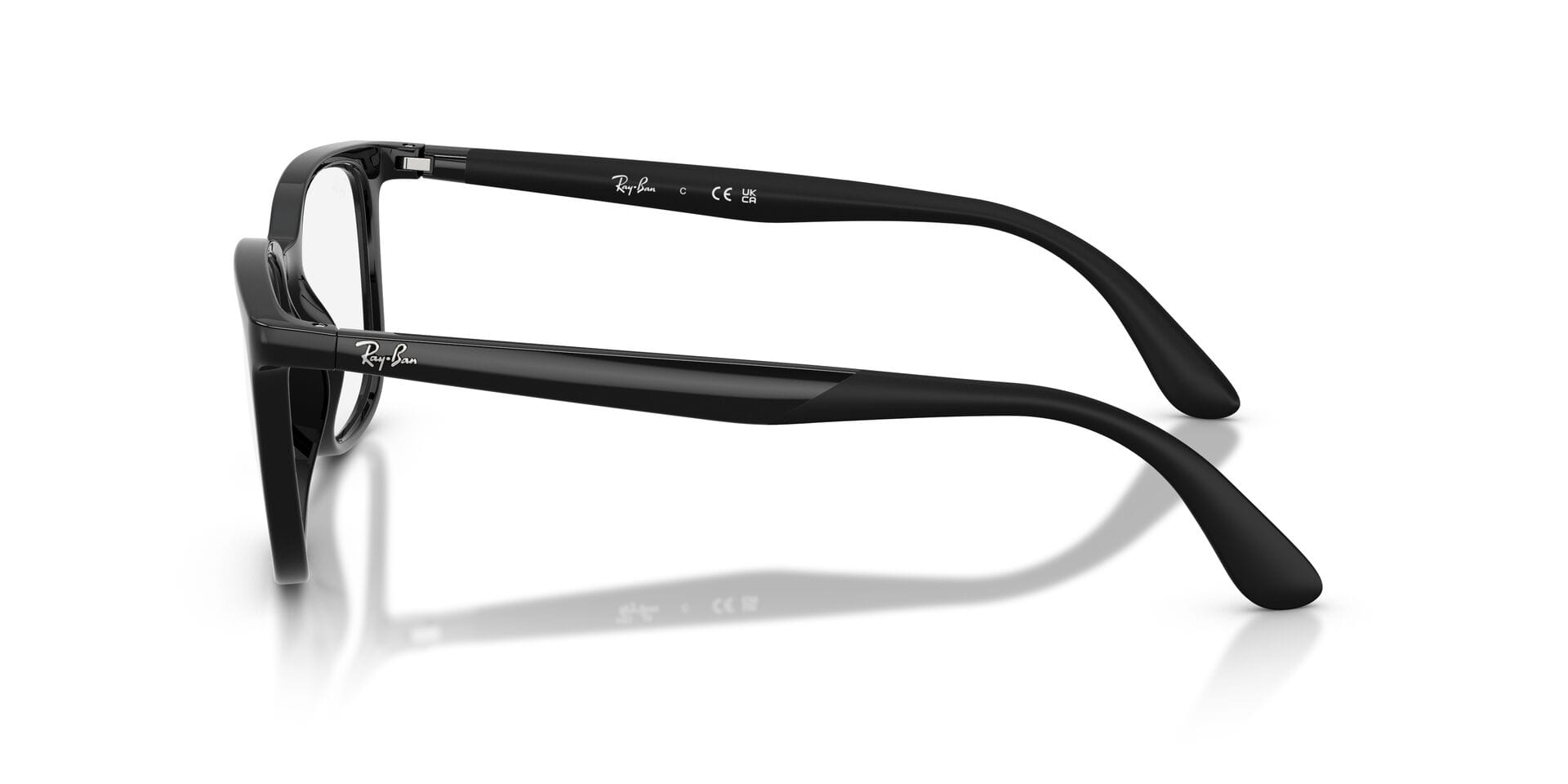Rayban 0RX7267I Frame Black Unisex Full Shell Frame — Black frame — view 5