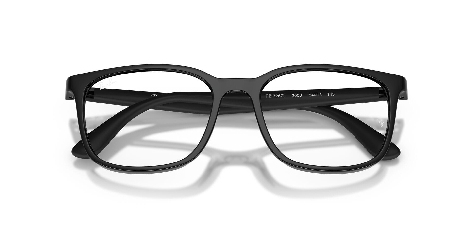 Rayban 0RX7267I Frame Black Unisex Full Shell Frame — Black frame — view 7