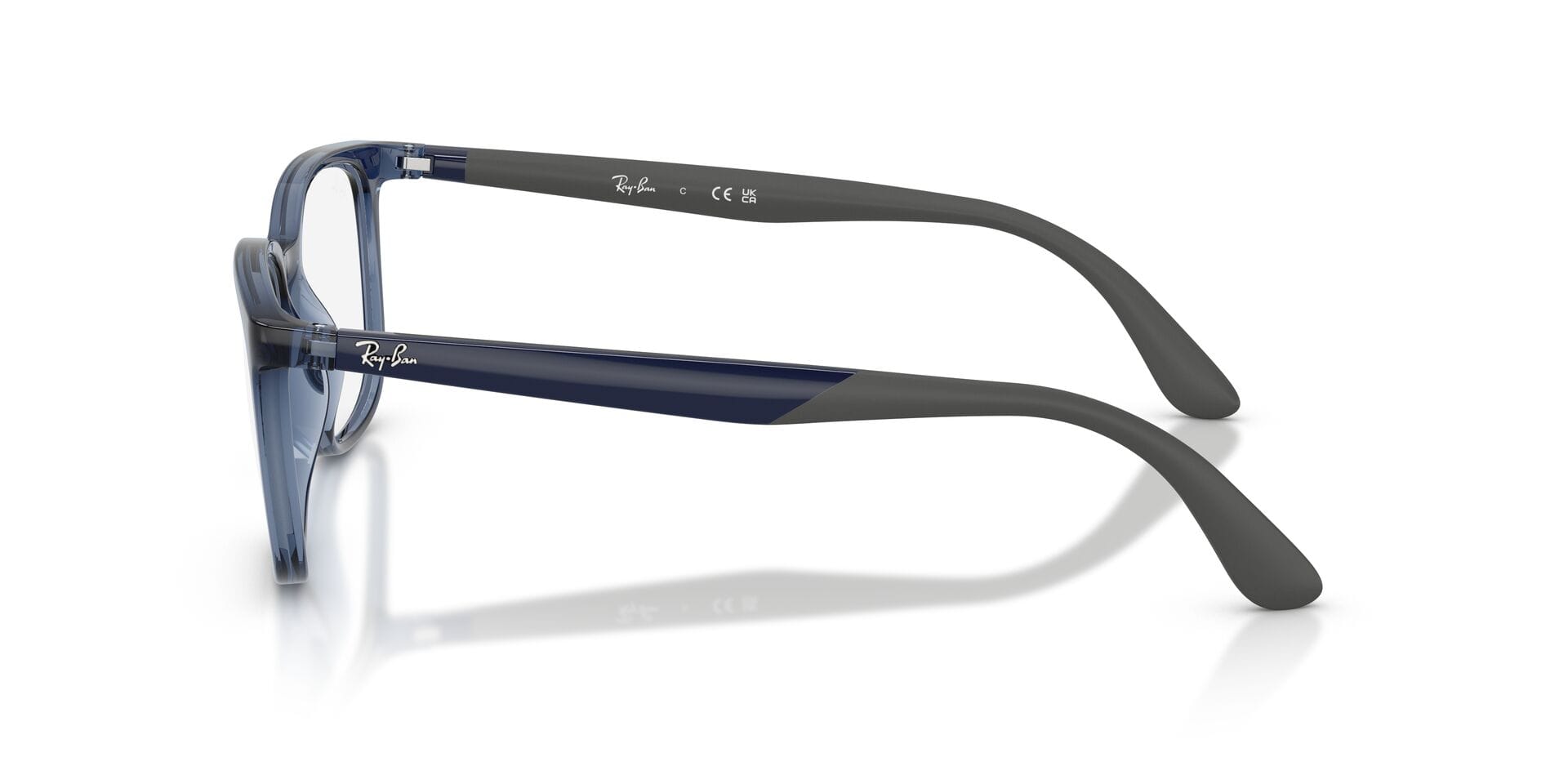 Rayban 0RX7267I Frame Blue Unisex Full Shell Frame — Blue frame — view 5