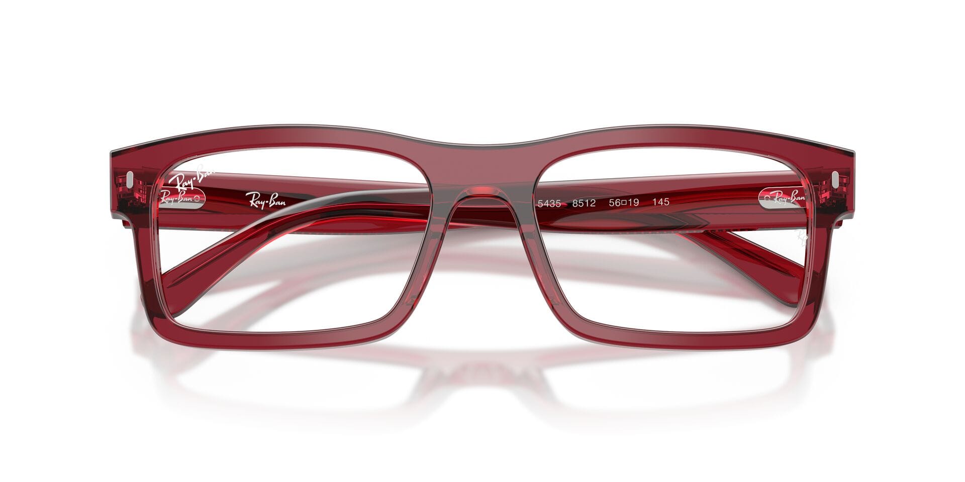 Rayban FR Rayban 0RX5435 Frame Red Unisex Full Shell Frame — Red frame — view 7