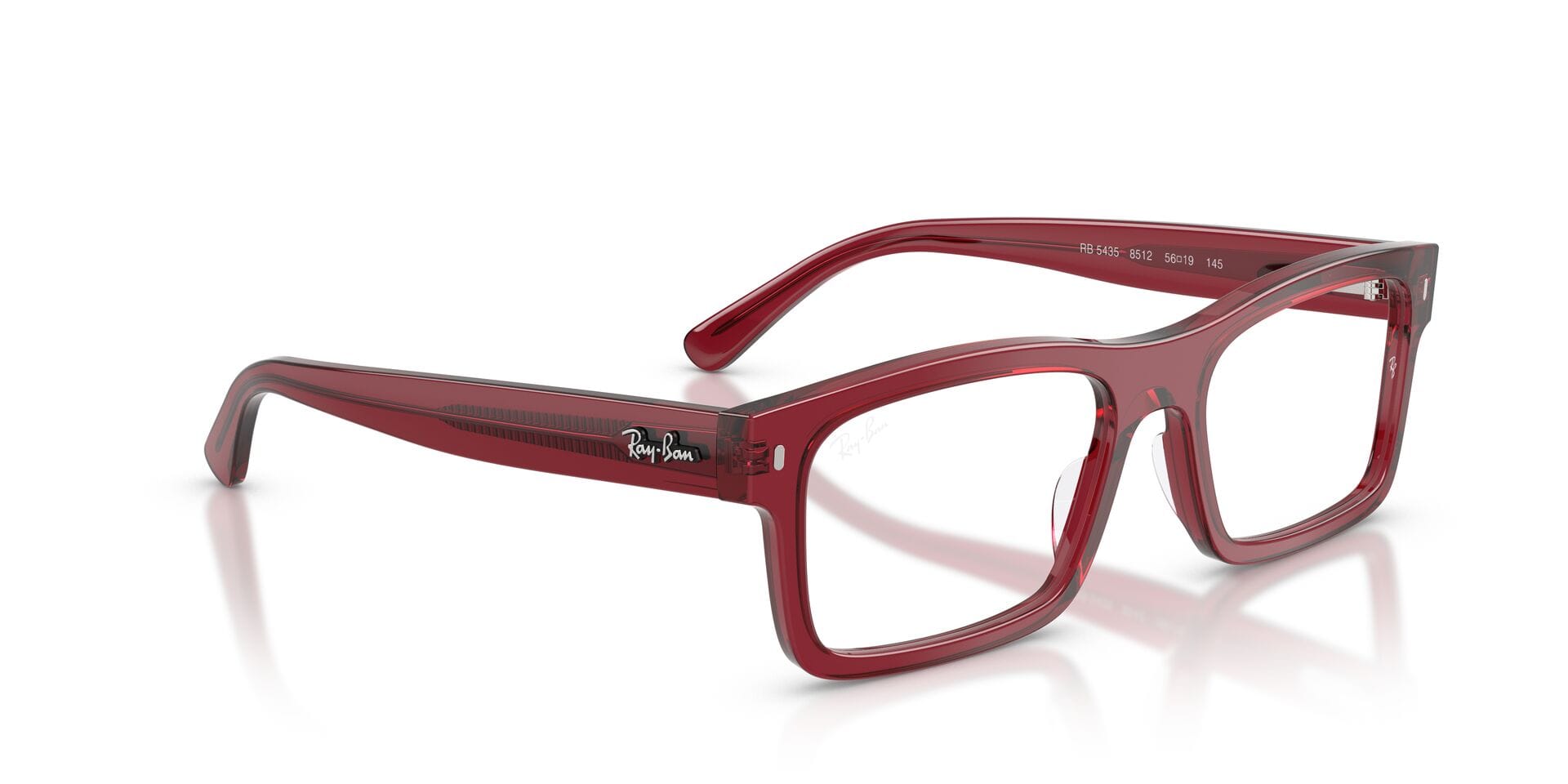 Rayban FR Rayban 0RX5435 Frame Red Unisex Full Shell Frame — Red frame — view 8