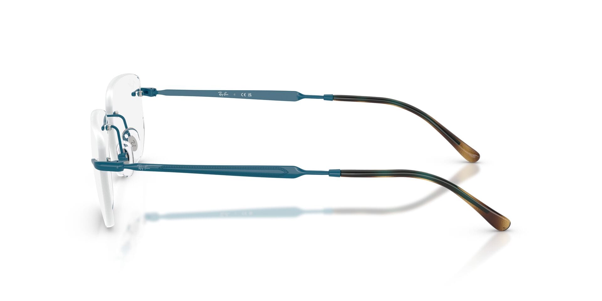 Rayban 0RX3768V Frame Blue Unisex Supra - Frame — Blue frame — view 5