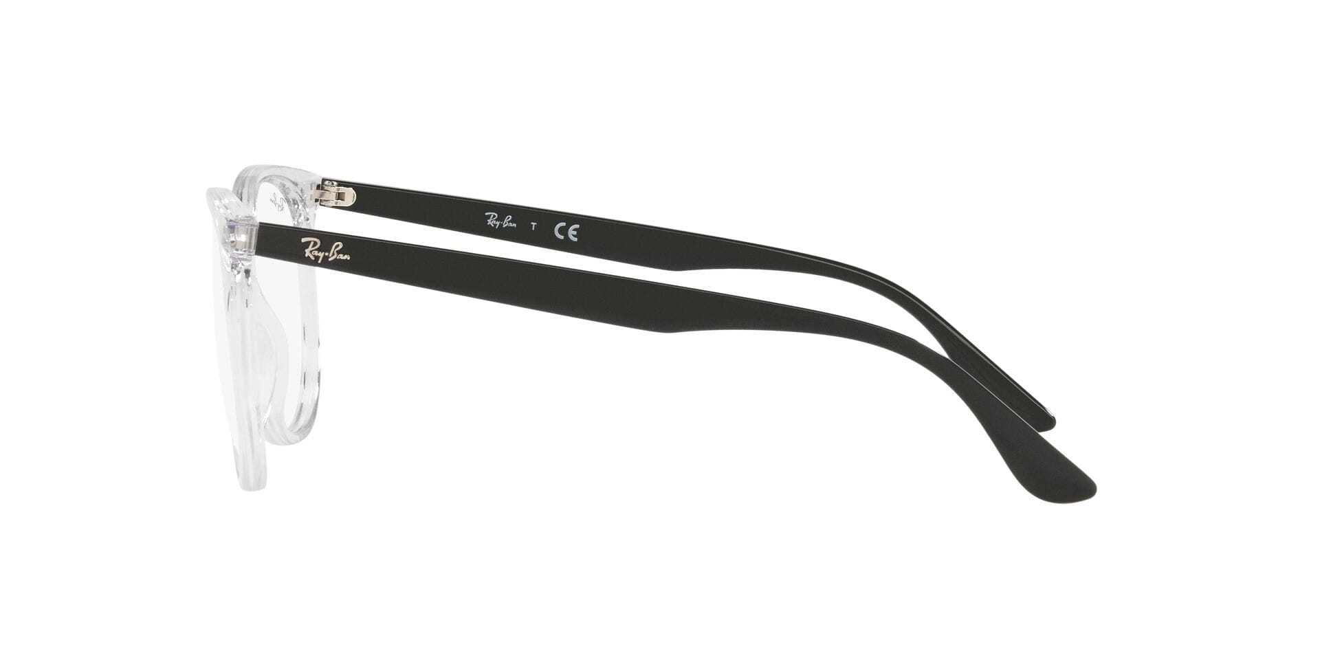 Rayban 0RX4378V Frame Transparent Male Full Shell Frame — Transparent frame — view 3
