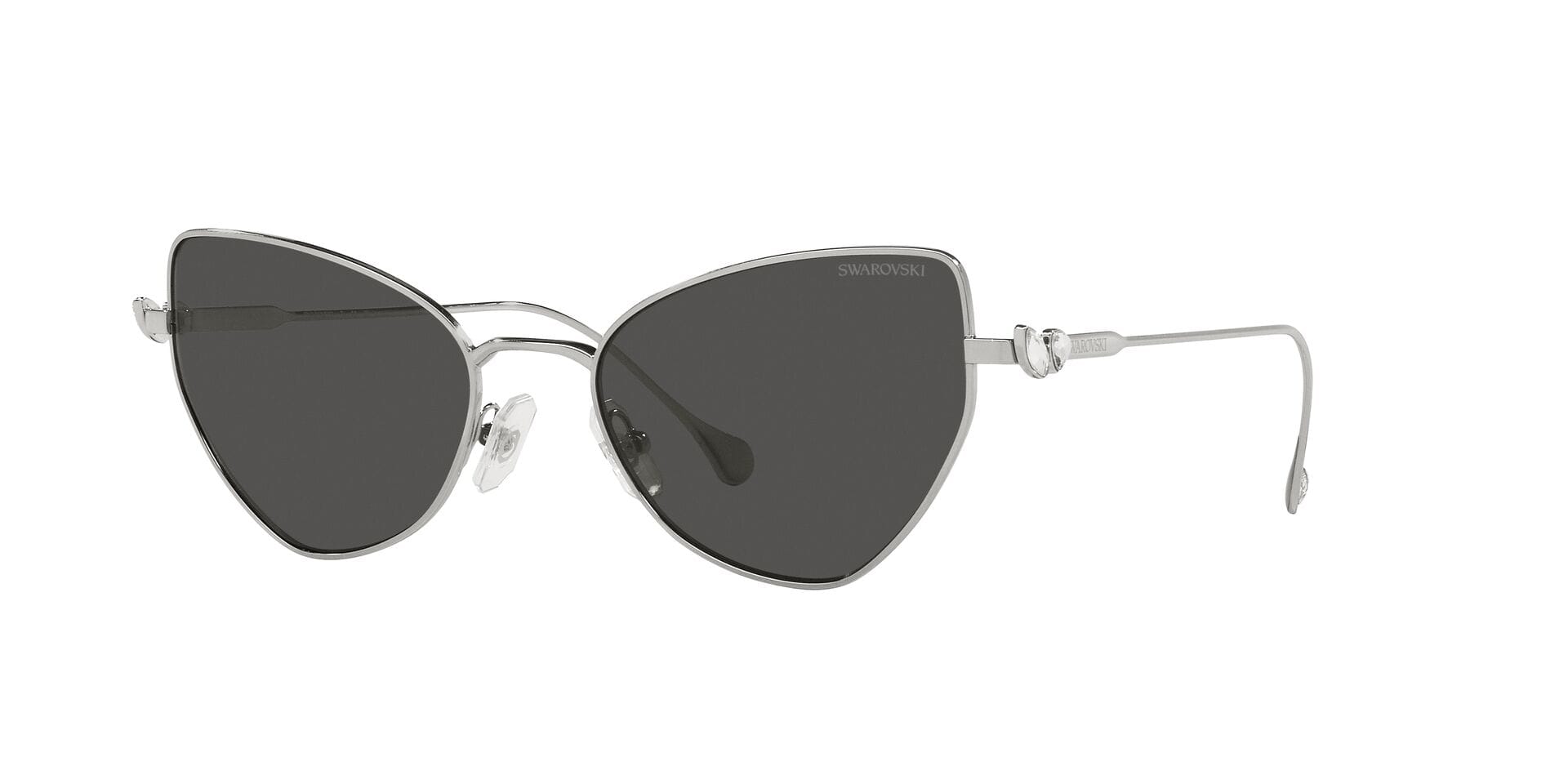 Swarovski 0SK7011 Sunglass Silver Female Full Metal — Silver frame