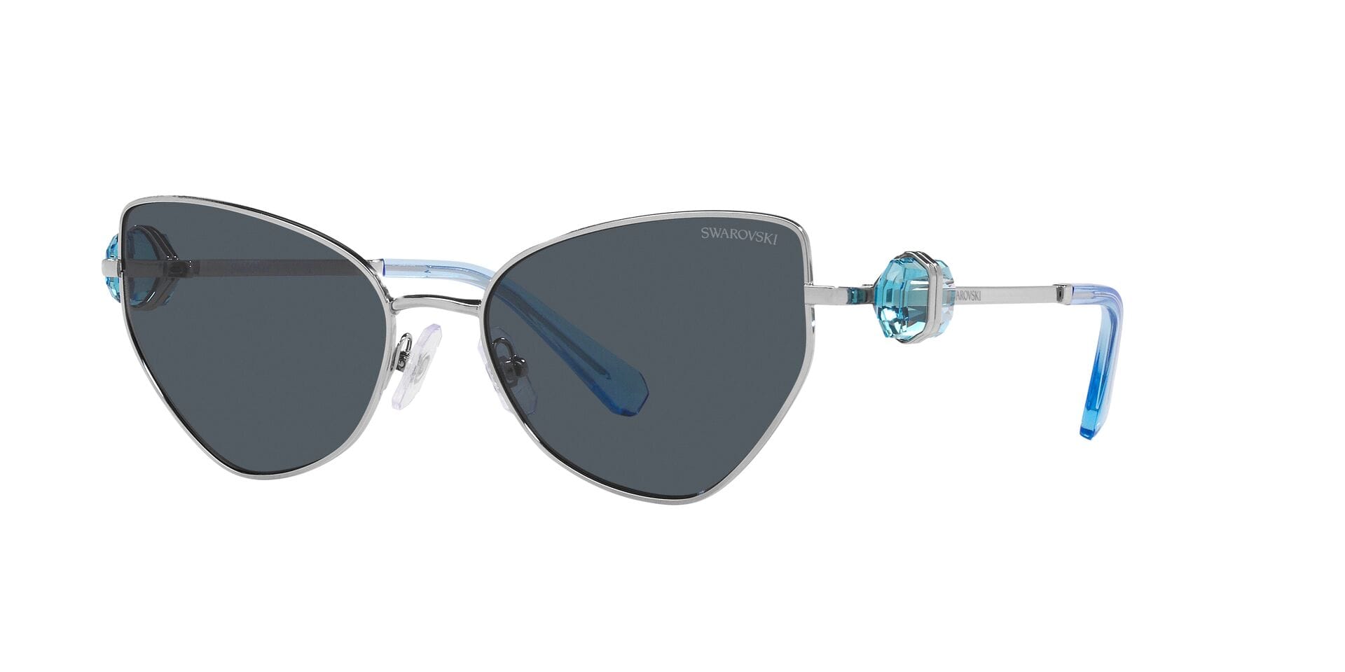 Swarovski 0SK7003 Sunglass Silver Female Full Metal — Silver frame