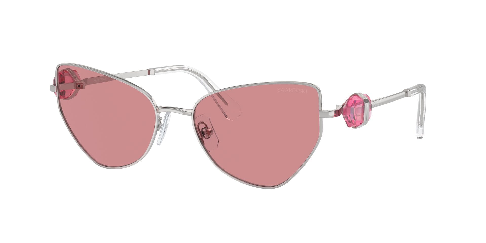 Swarovski 0SK7003 Sunglass Silver Female Full Metal — Silver frame