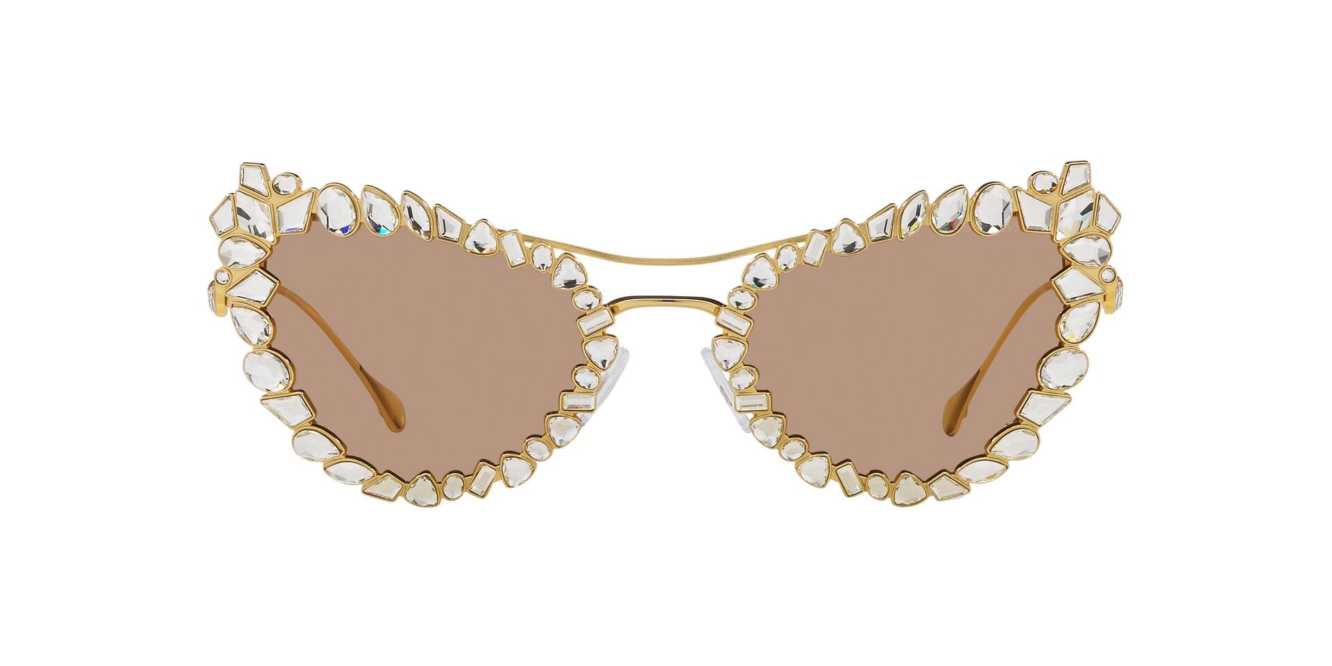 Swarovski 0SK7011 Sunglass Gold Female Full Metal Sunglass — Gold frame — view 2