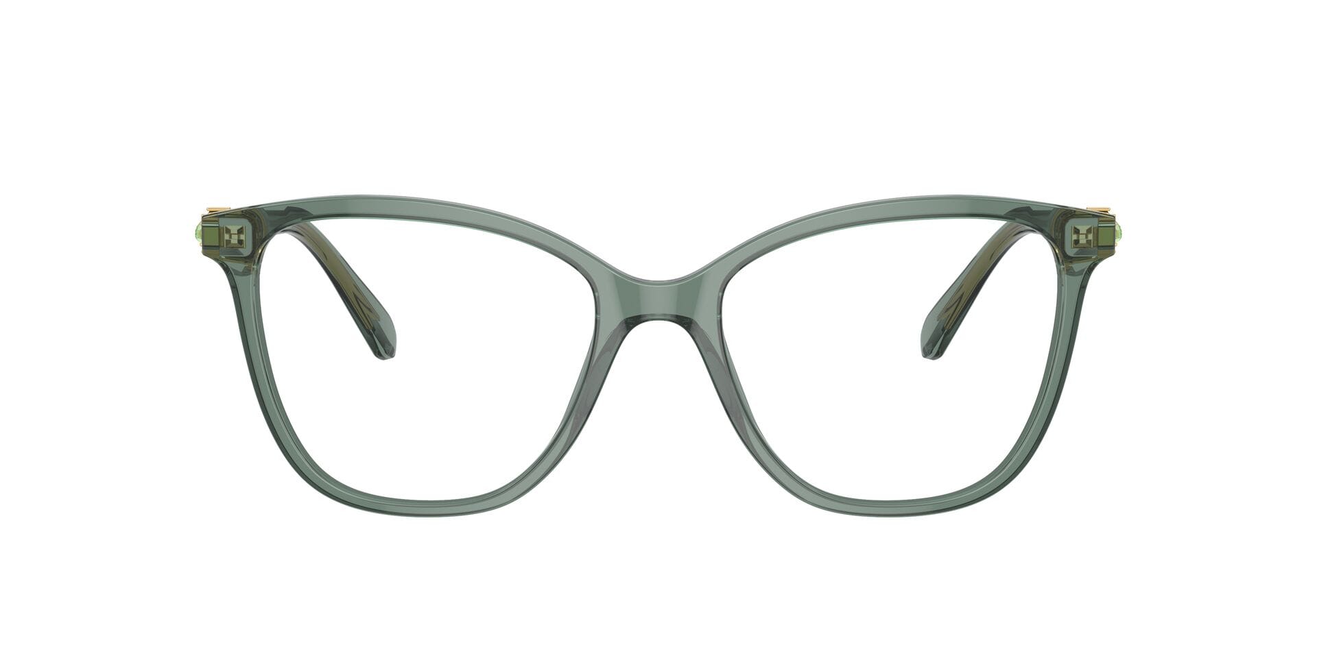 Swarovski 0SK2020 Frame Transparent Green Female Full Shell Frame — Transparent Green frame — alternate view