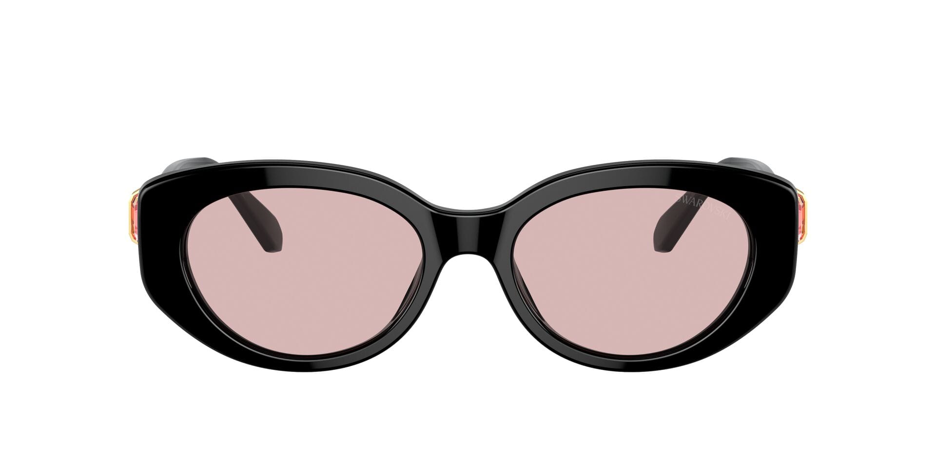 Swarovski 0SK6001 Sunglass Black Female Full Shell Sunglass — Black frame — alternate view
