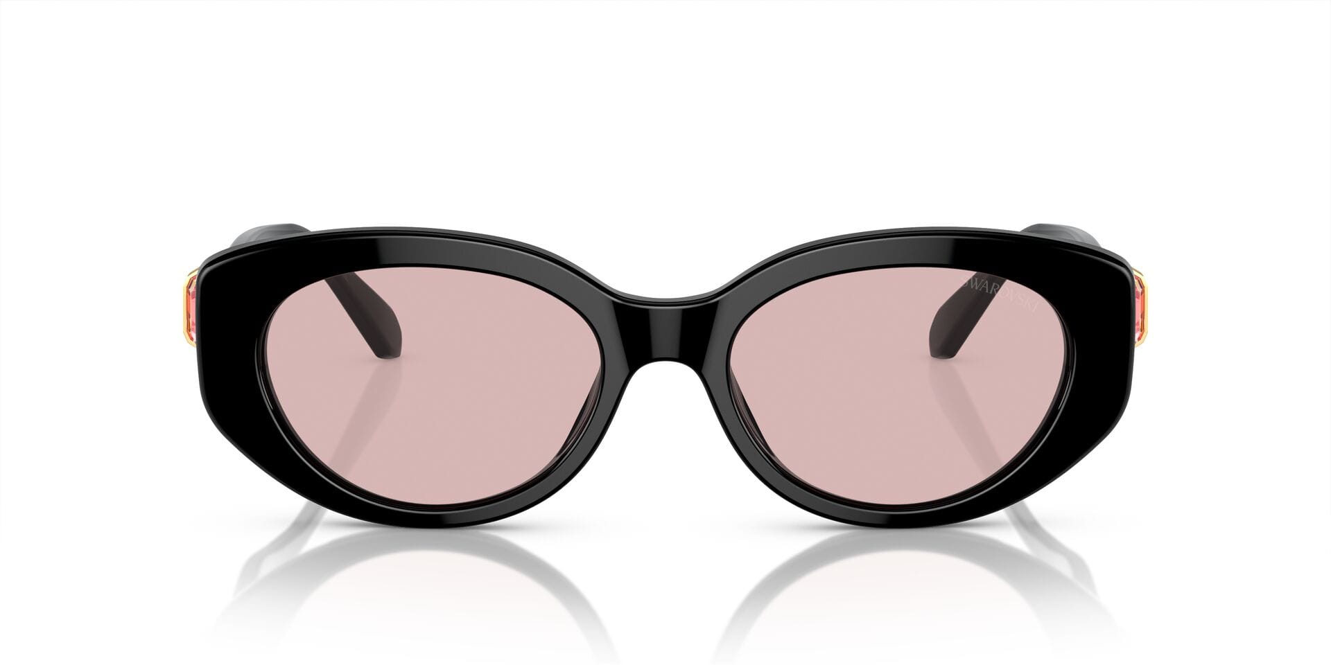 Swarovski 0SK6001 Sunglass Black Female Full Shell Sunglass — Black frame — view 4