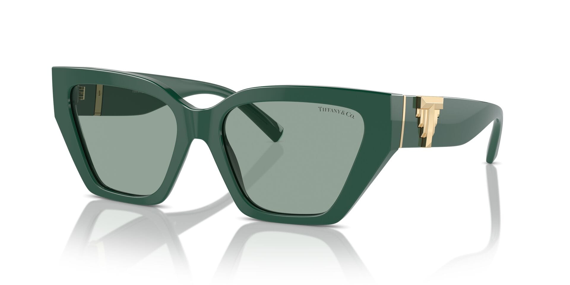 Tiffany & Co 0TF4218 Sunglass Green Female Full Shell — Black frame