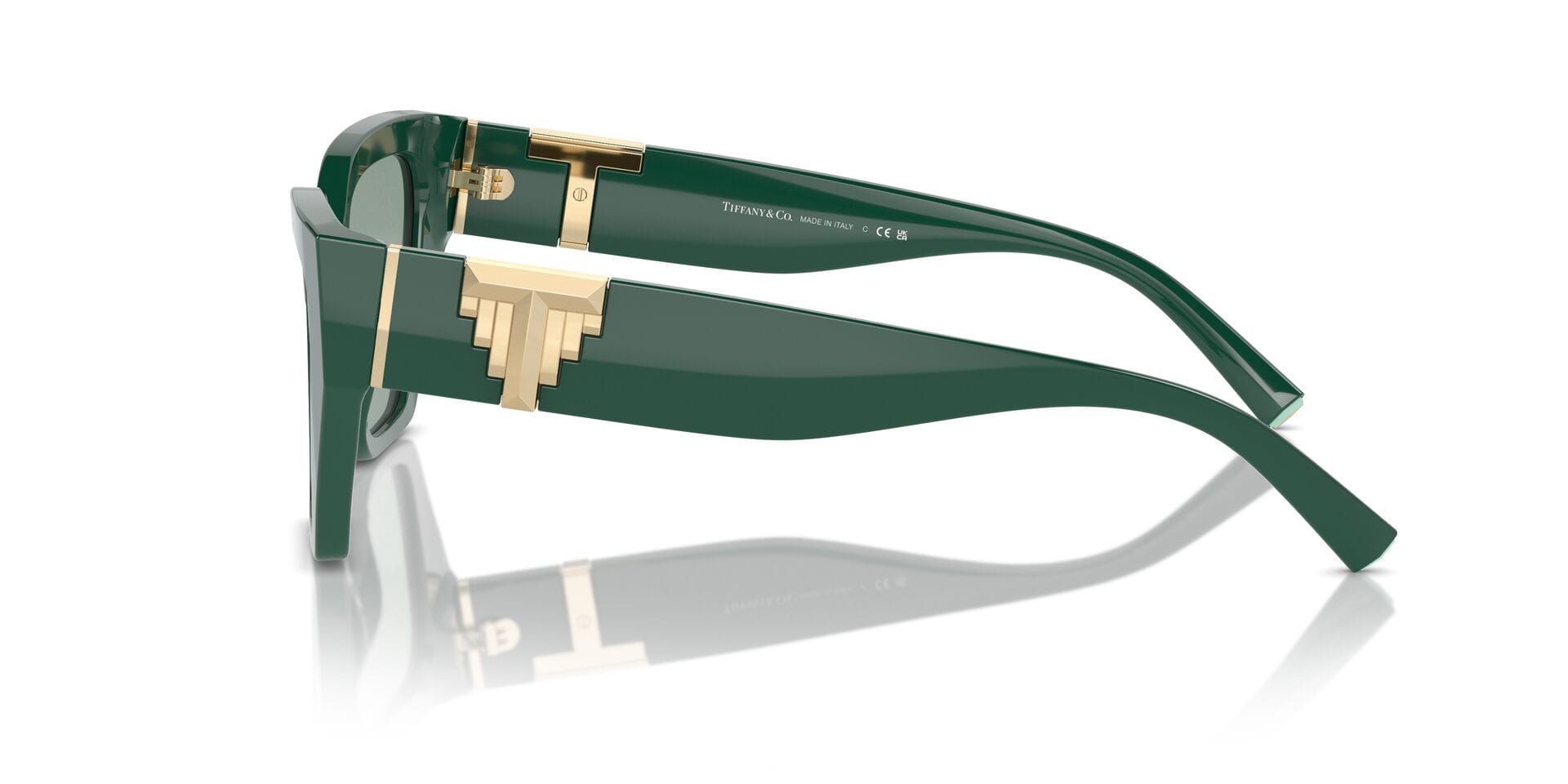 Tiffany & Co 0TF4218 Sunglass Green Female Full Shell Sunglass — view 3