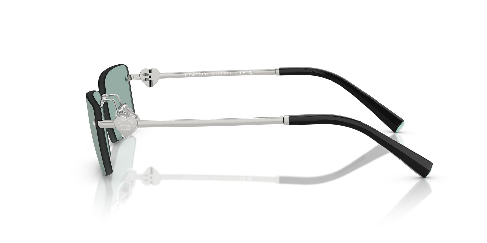 Tiffany & Co 0TF3108B Sunglass Silver Unisex RimLess Metal Sunglass — view 3