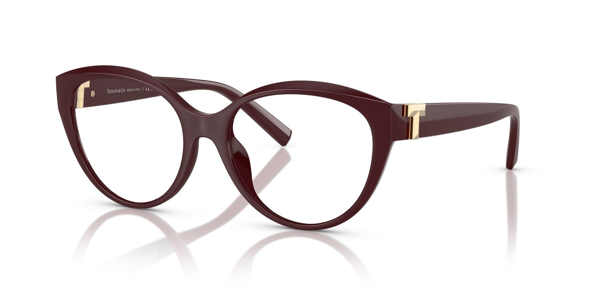 Tiffany & Co 0TF2255U Frame Burgundy Female Full Shell — Burgundy frame
