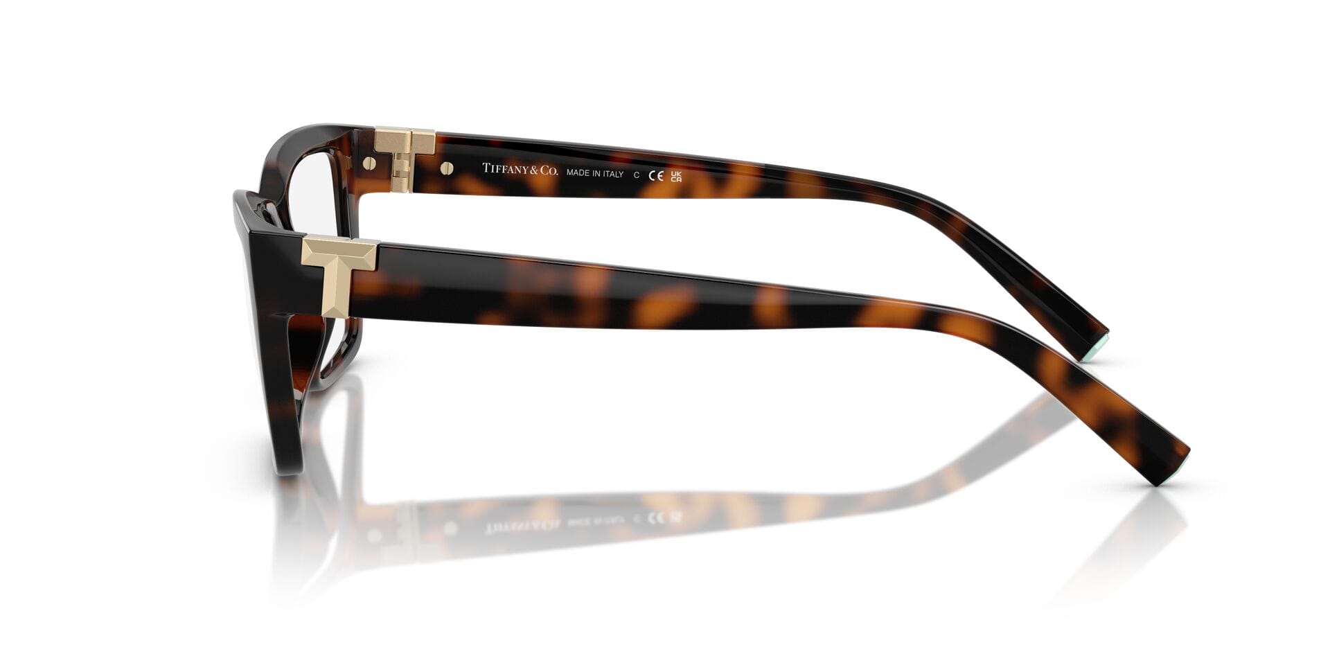 Tiffany & Co 0TF2256U Frame Havana Male Full Shell Frame — Havana frame — view 3