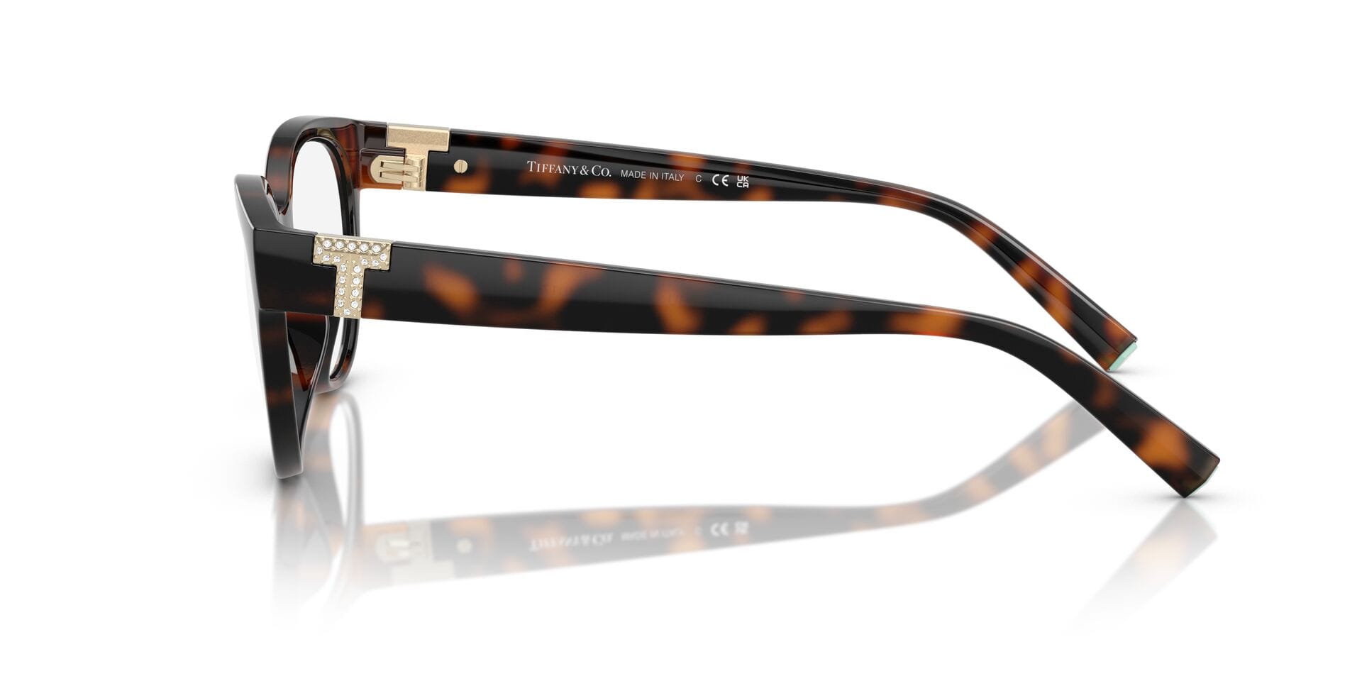 Tiffany & Co 0TF2258BU Frame Havana Female Full Shell Frame — Havana frame — view 3